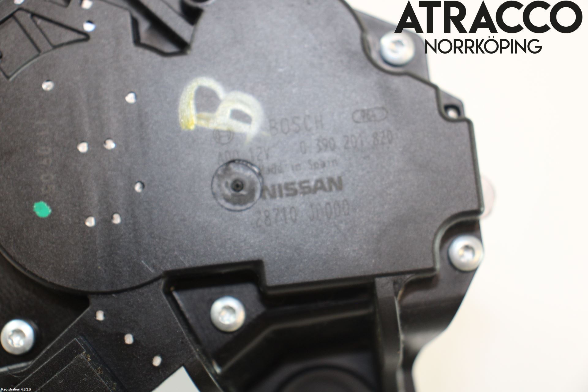 Nissan QASHQAI 10-14 Torkarmotor Baklucka