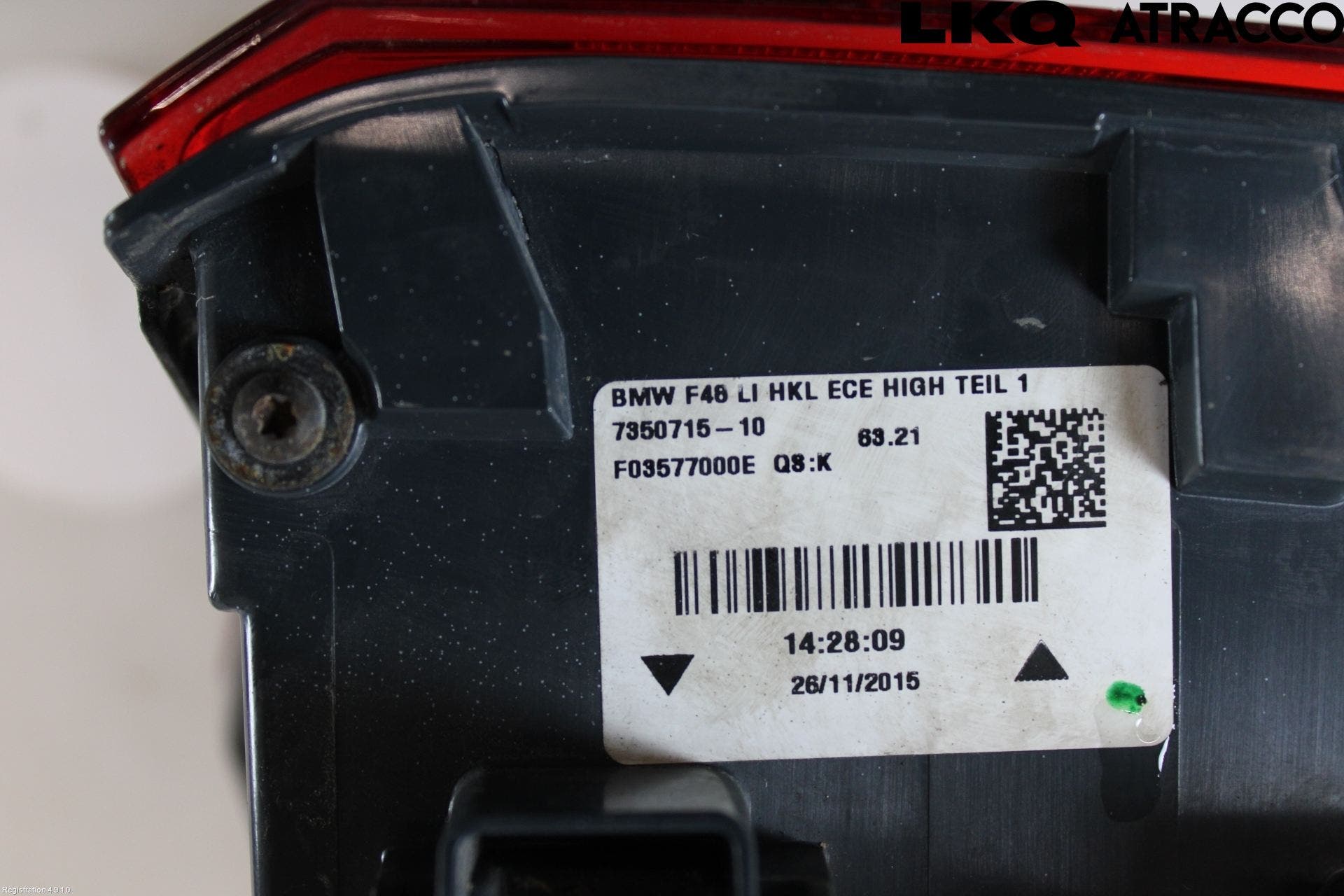 BMW X1 F48 15-22 Bakljus Vänster