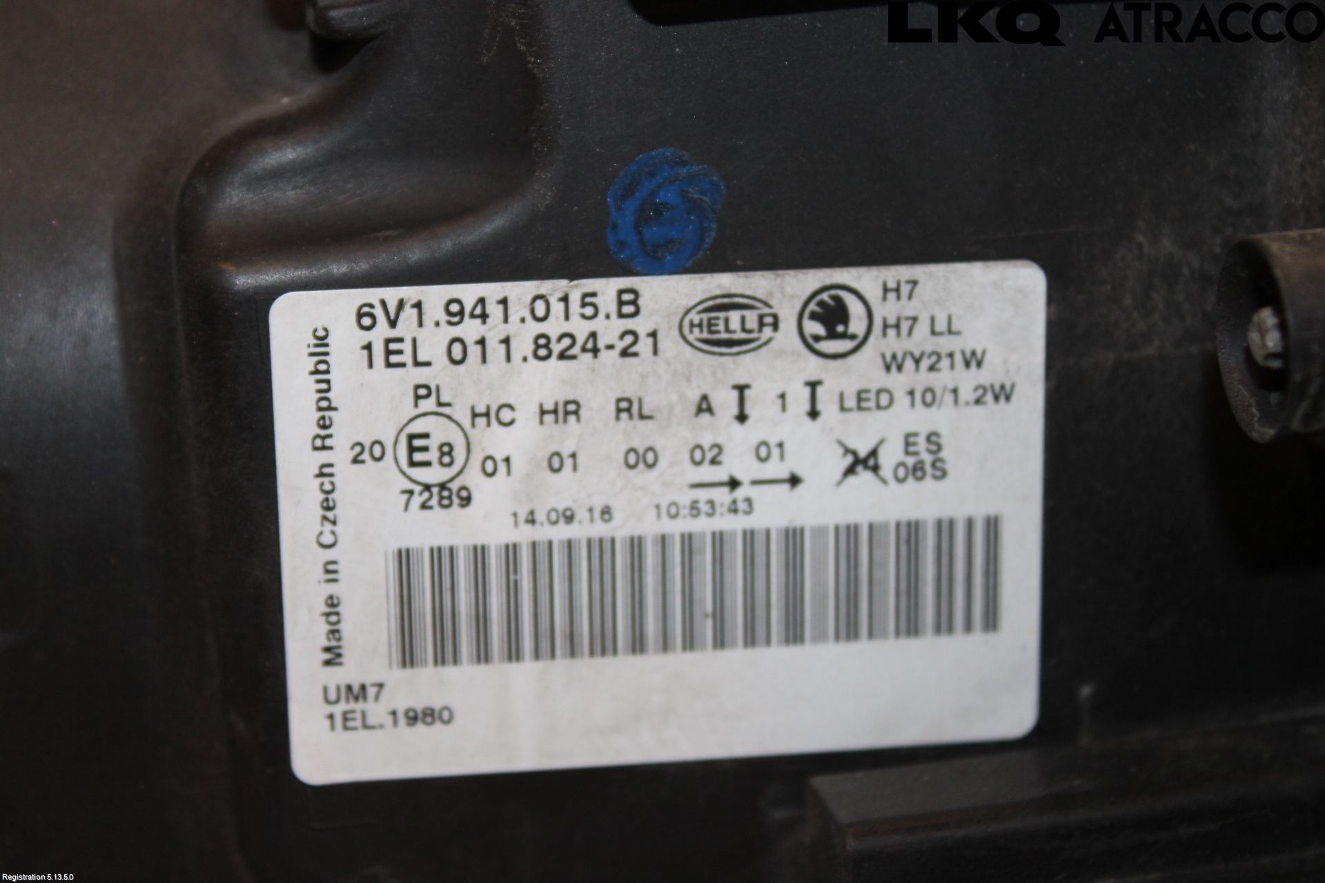 Skoda FABIA 15-21 Strålkastare Vänster