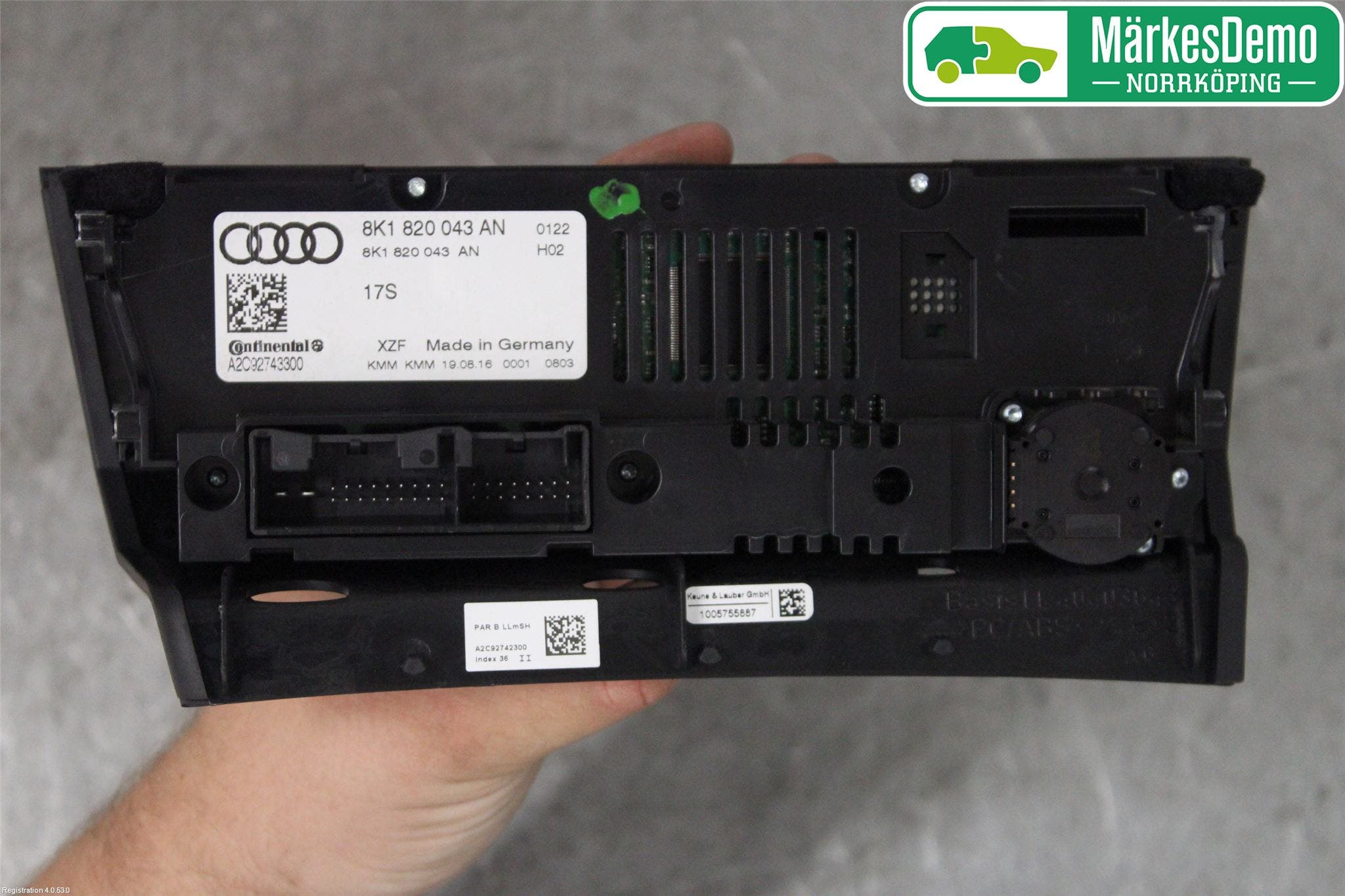 Audi A5 07-16 Värmereglage