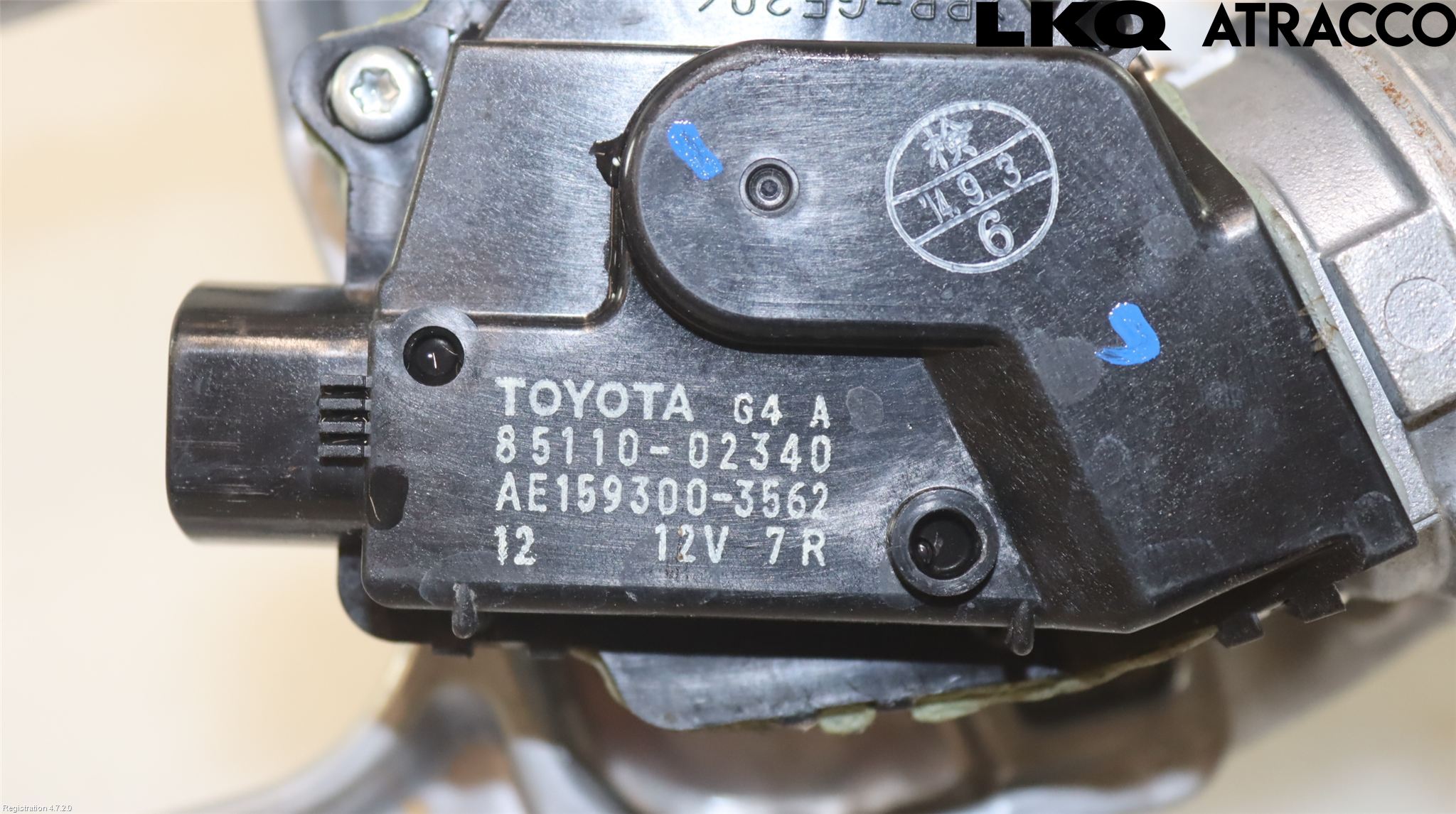 Toyota AURIS 13-19 Torkarmekanism Vindruta