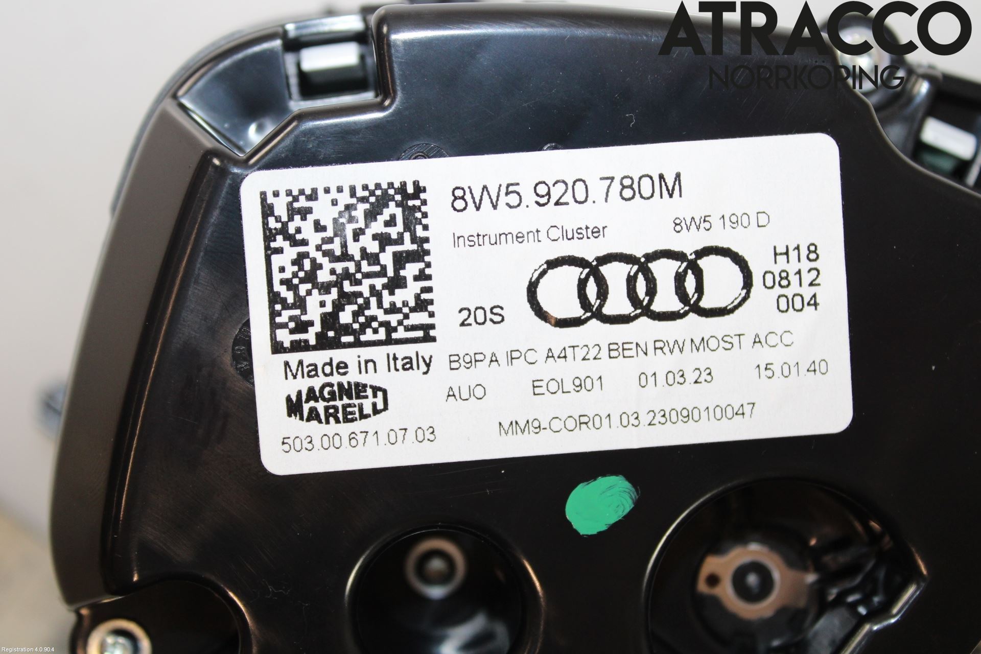 Audi A4/S4 B9 20- Instrument Komb