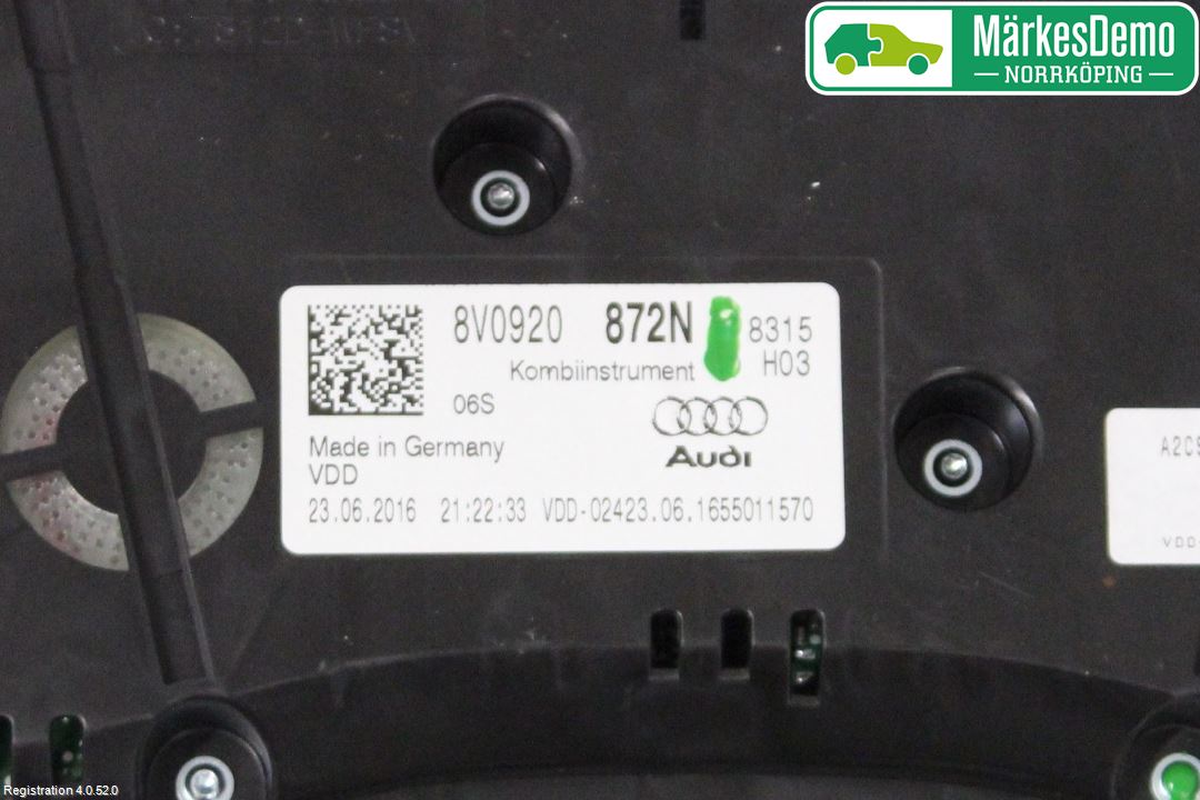 Audi A3/S3 8V 13-20 Instrument Komb