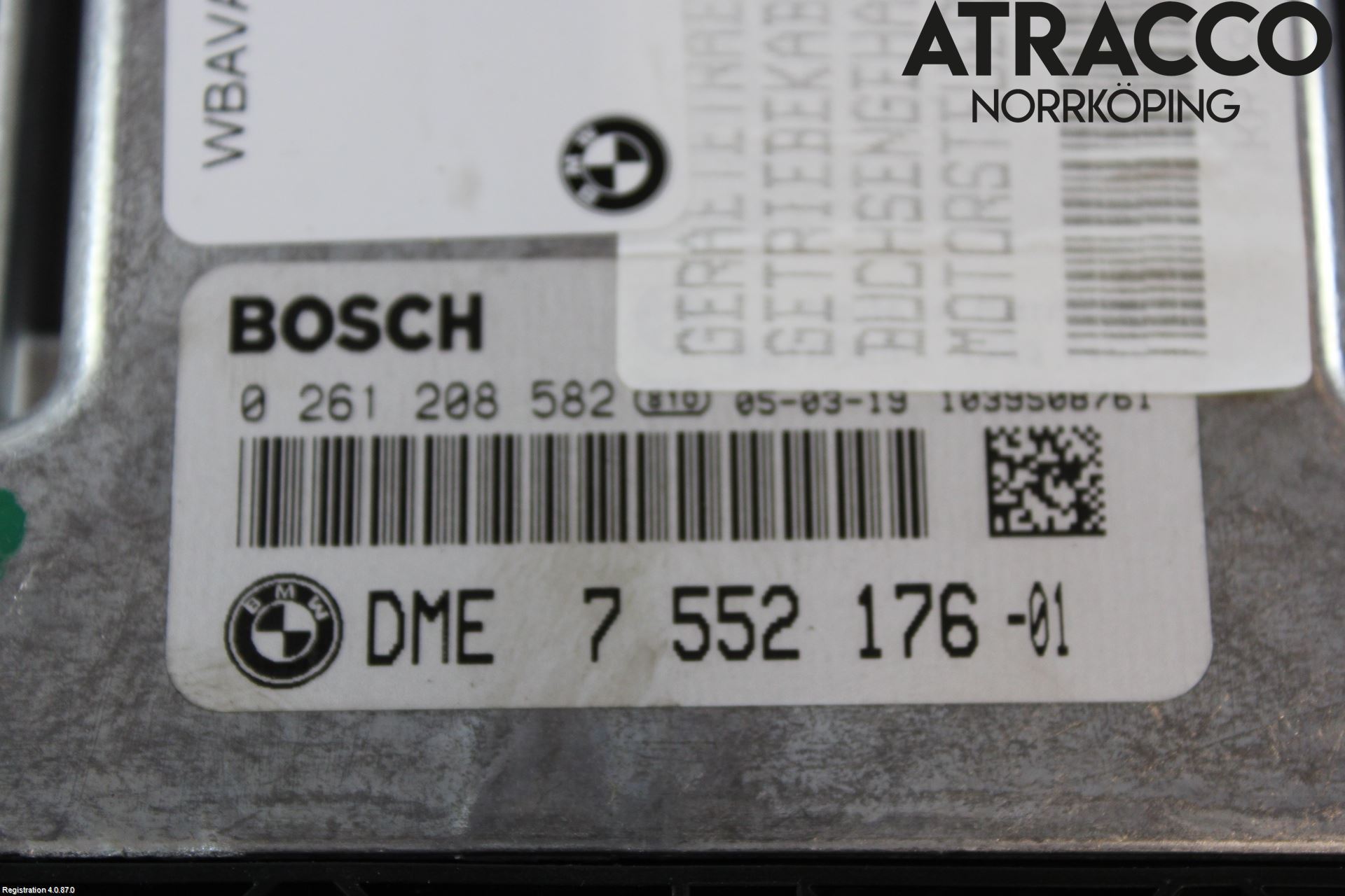 BMW 3 E90/91 SED/TOU 05-12 Styrenhet Insprut Bensin