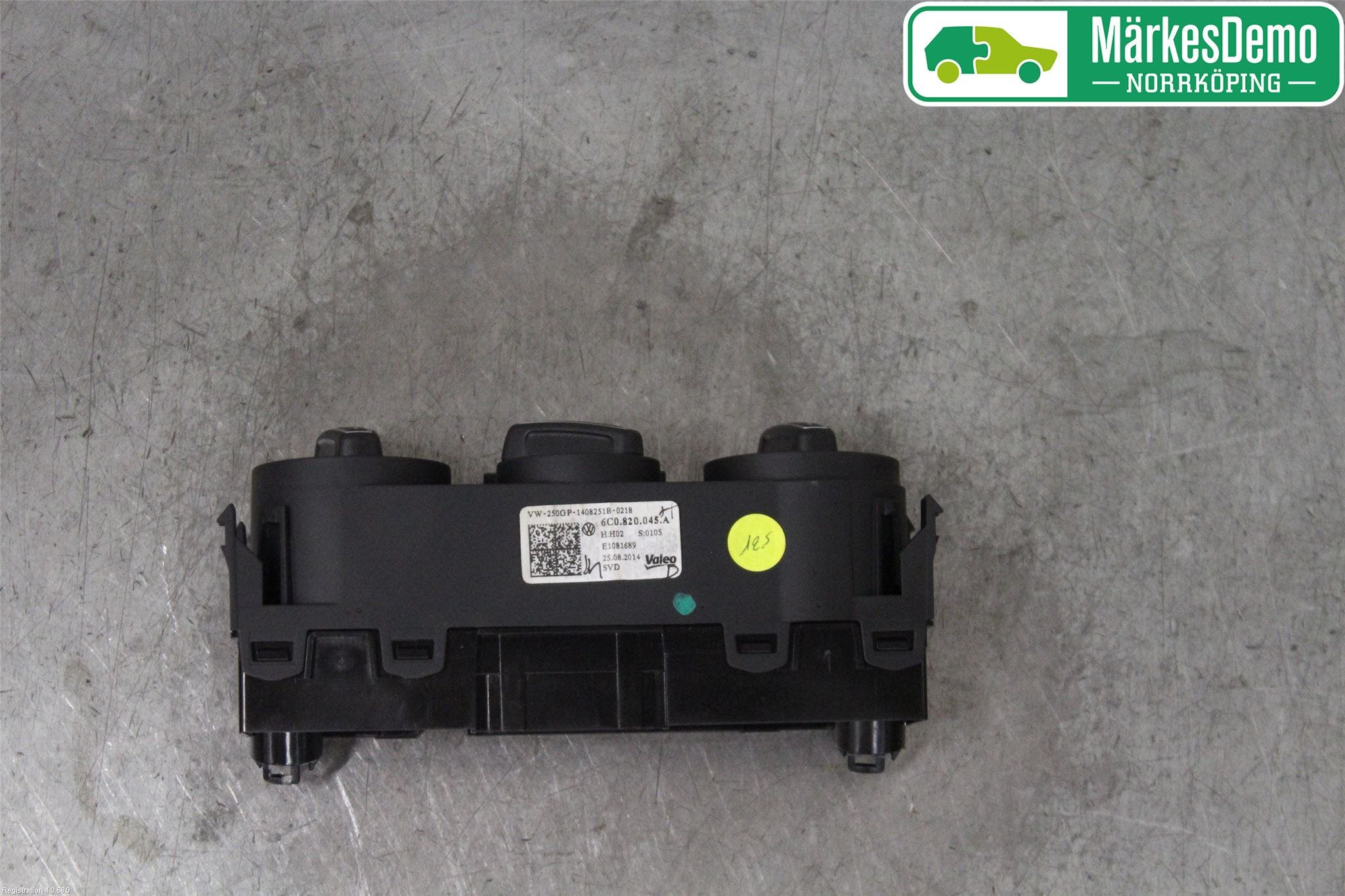 Volkswagen VW POLO 10-17 Värmereglage