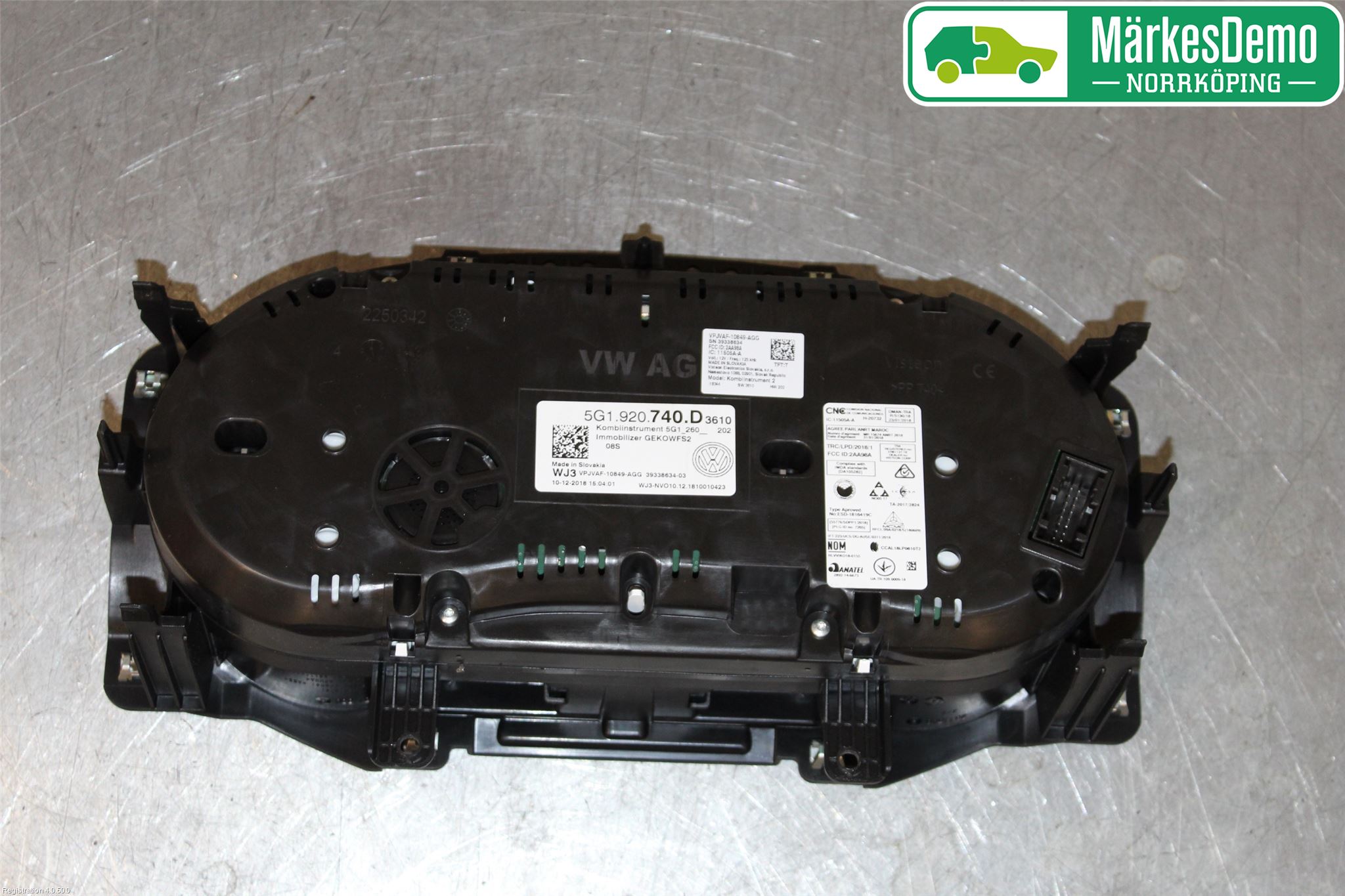 Volkswagen VW GOLF / E-GOLF VII 13-20 Instrument Komb