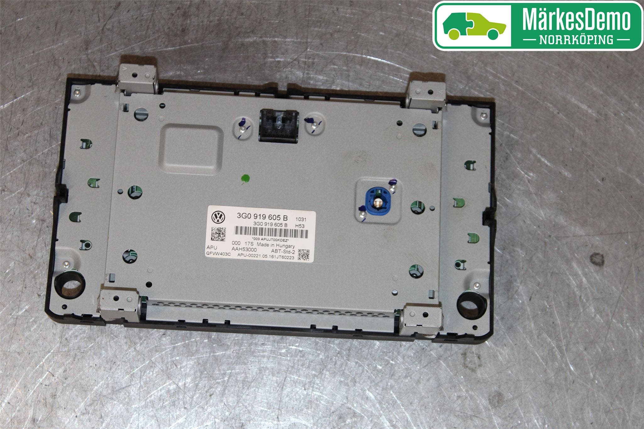 Volkswagen VW GOLF / E-GOLF VII 13-20 Multifunktionsdisplay