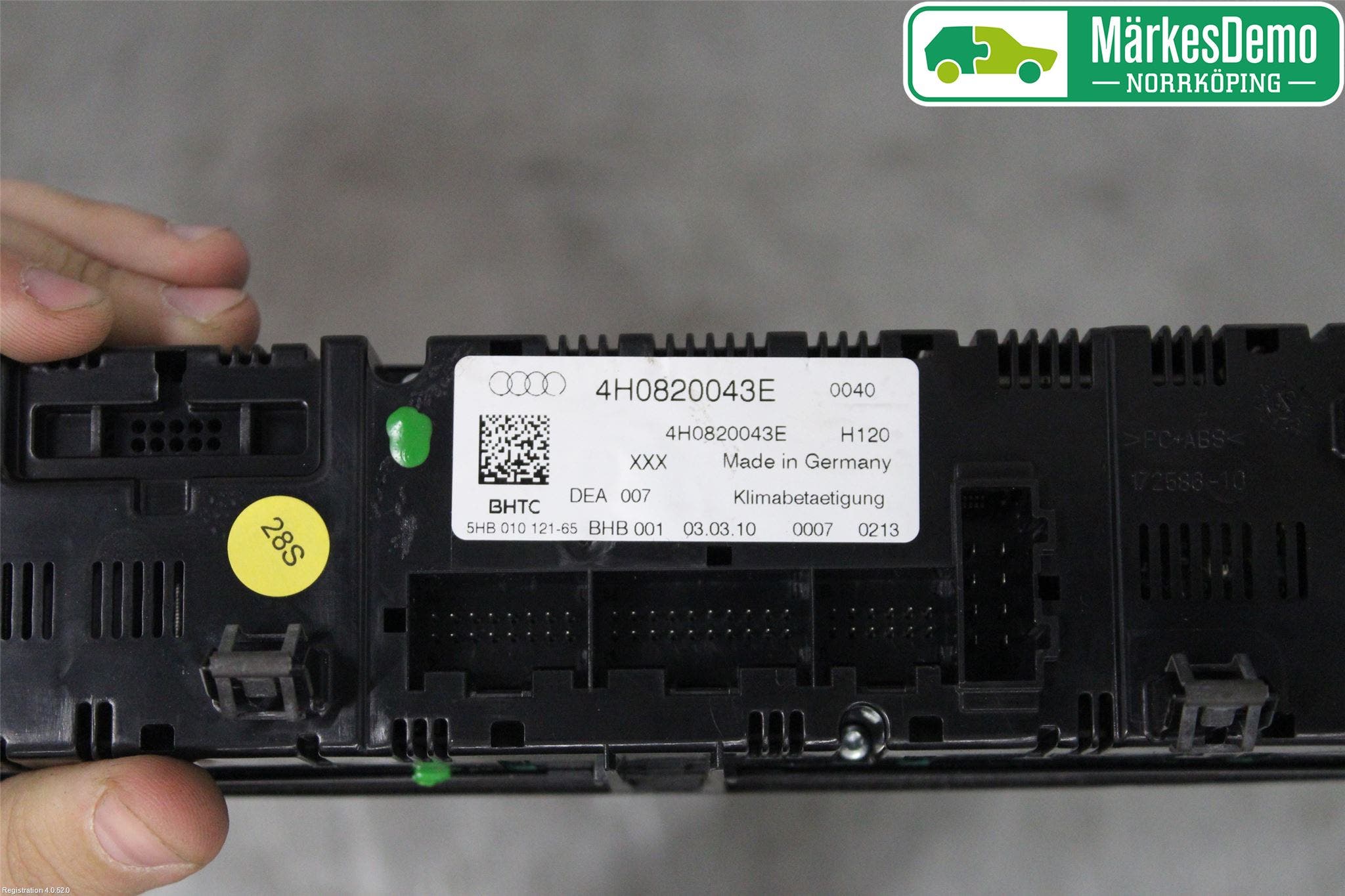 Audi A8/S8 4H 10-17 Värmereglage