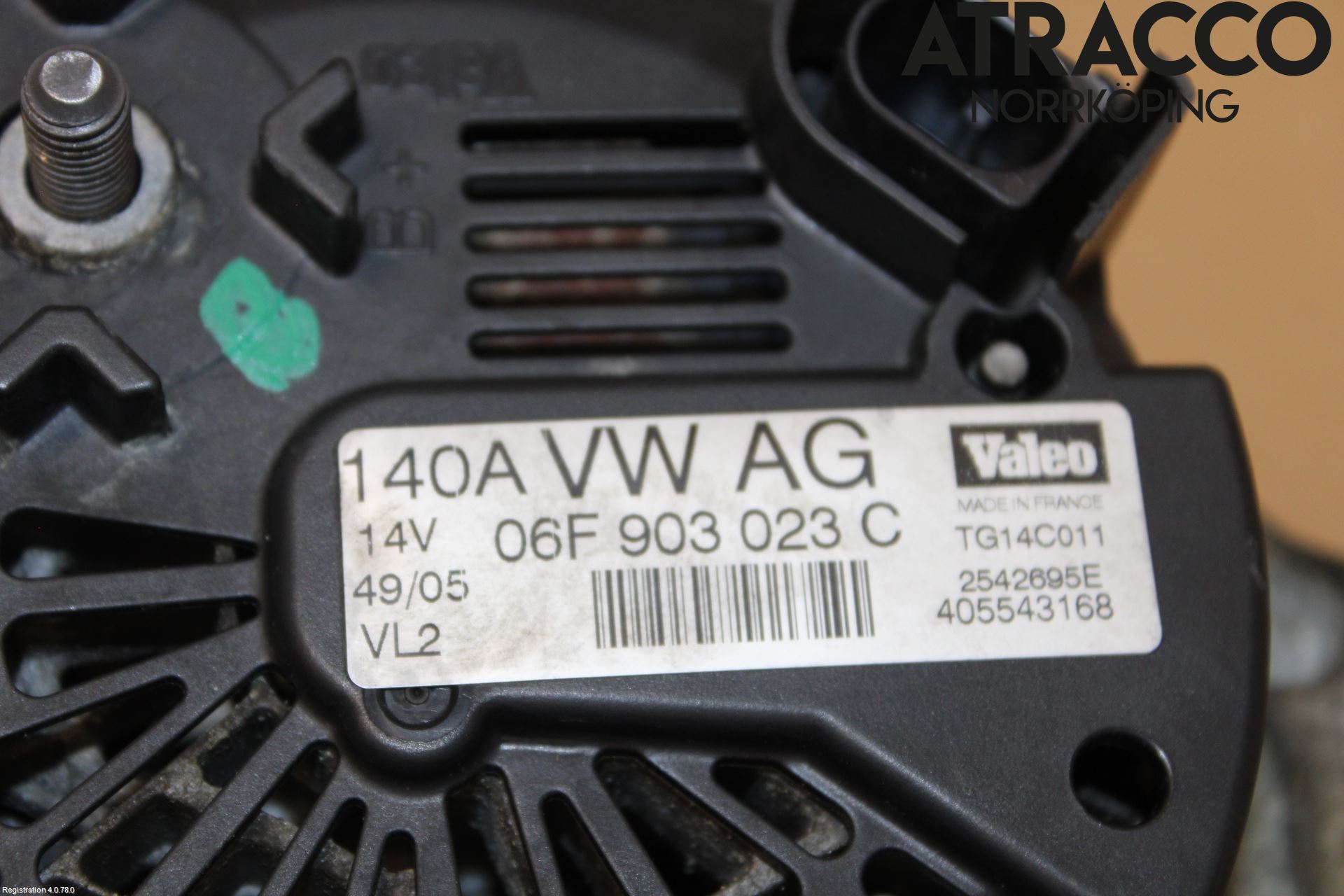 Volkswagen VW GOLF V 04-09 Generator