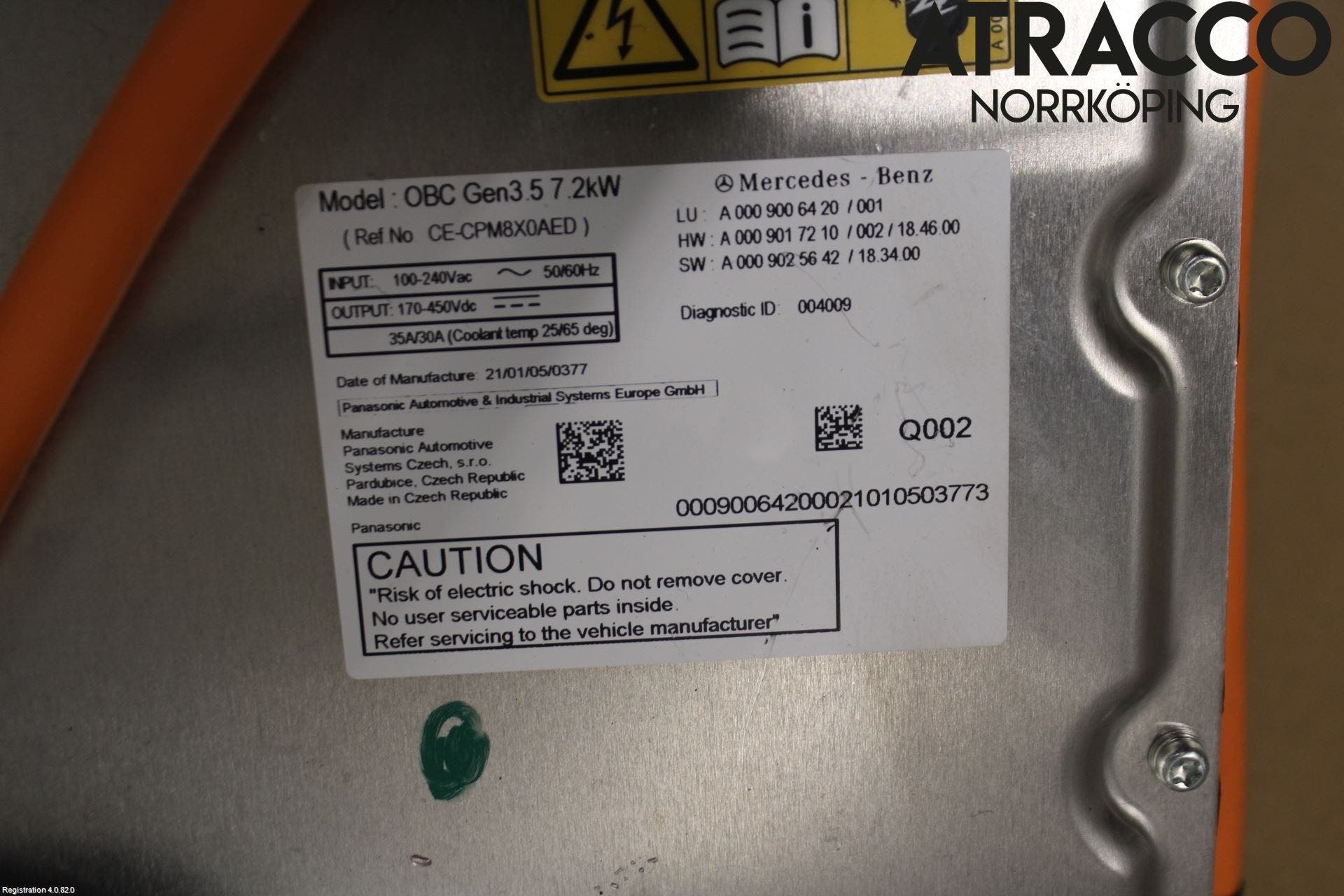 Mercedes-Benz MB C-KLASS (W205) 14-21 Batteriladdare Högspänning