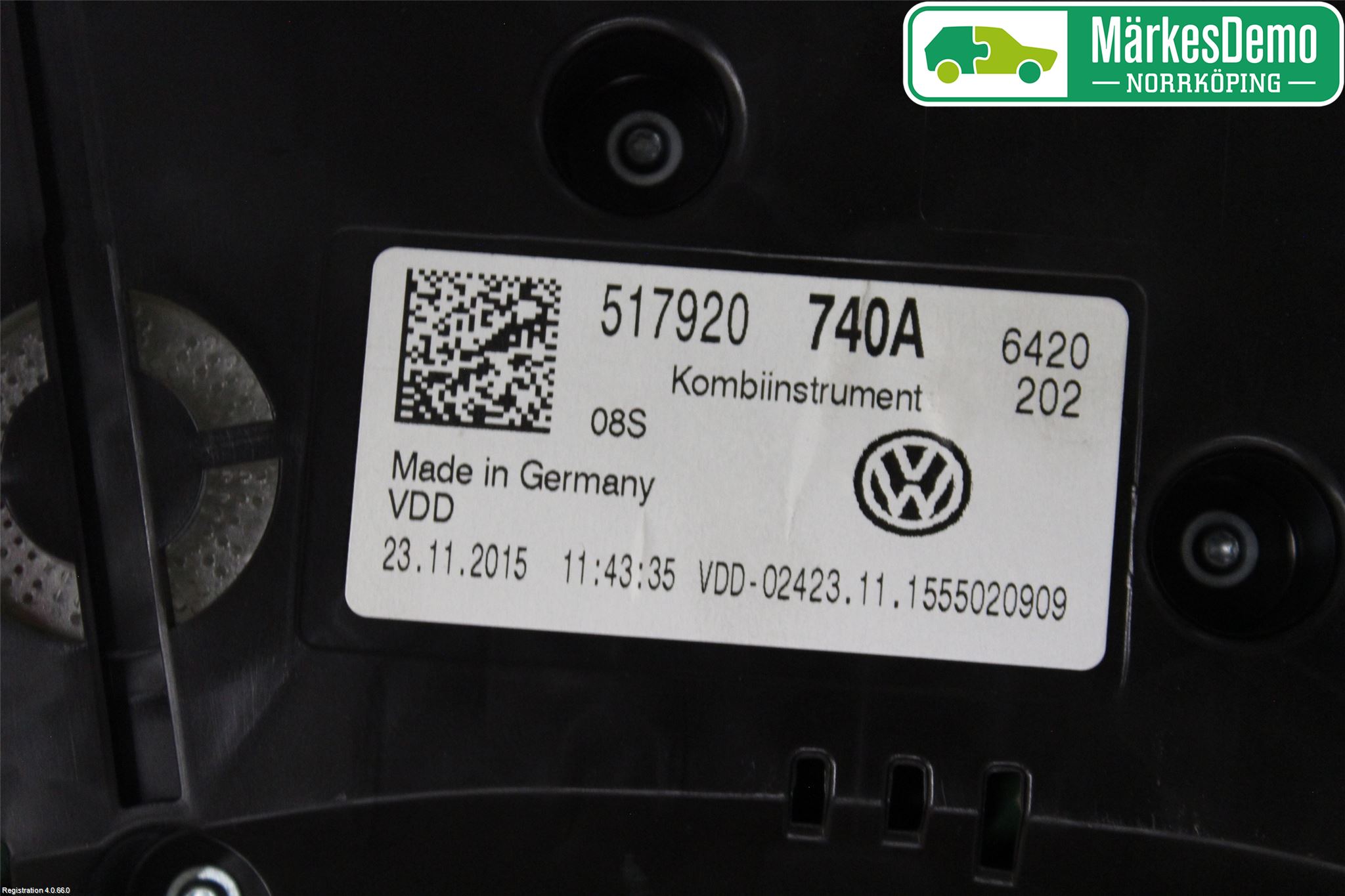 Volkswagen VW GOLF SPORTSVAN 15-20 Instrument Komb