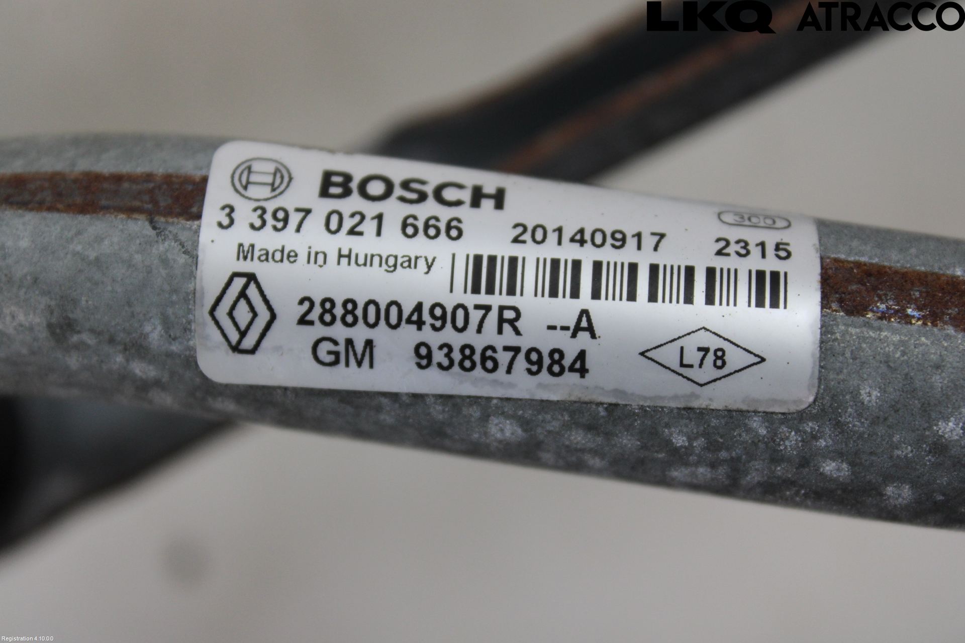 Renault TRAFIC/E-TECH 15- Torkarmekanism Vindruta