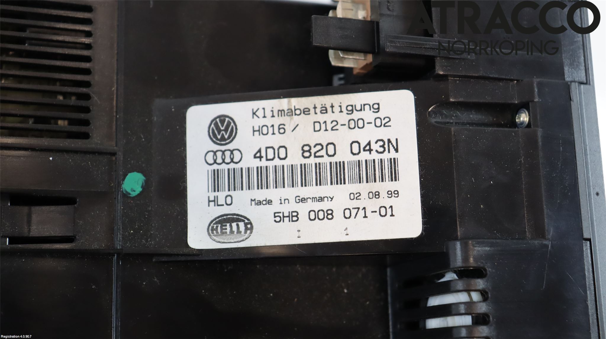 Audi A8/S8 4D 94-02 Värmereglage