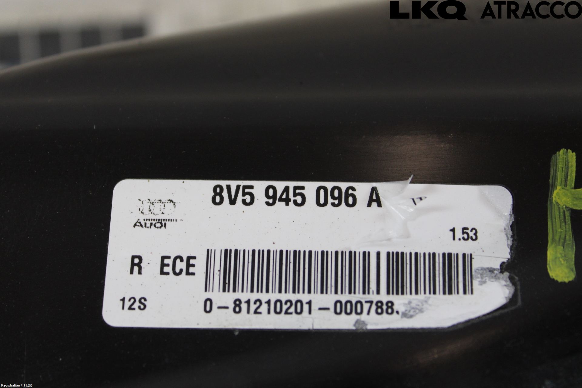 Audi A3/S3 8V 13-20 Bakljus Höger