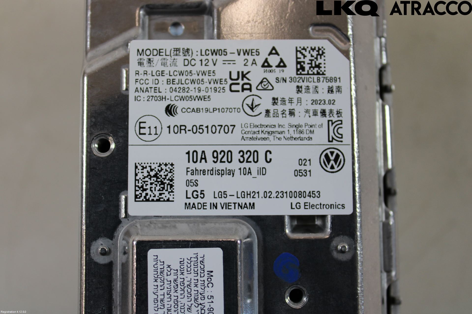 Volkswagen VW ID.4 21- Instrument Komb