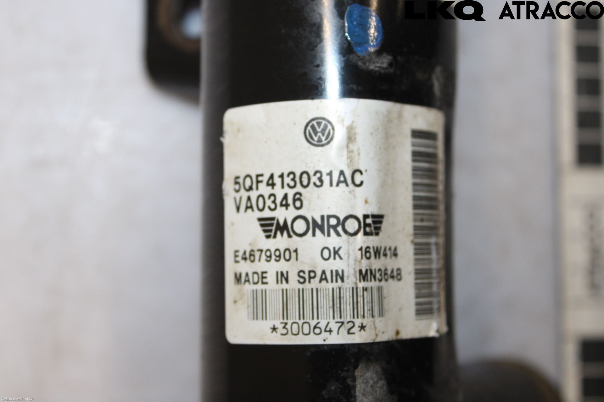 Volkswagen VW TIGUAN 16-24 Fjäderben Fram Vänster
