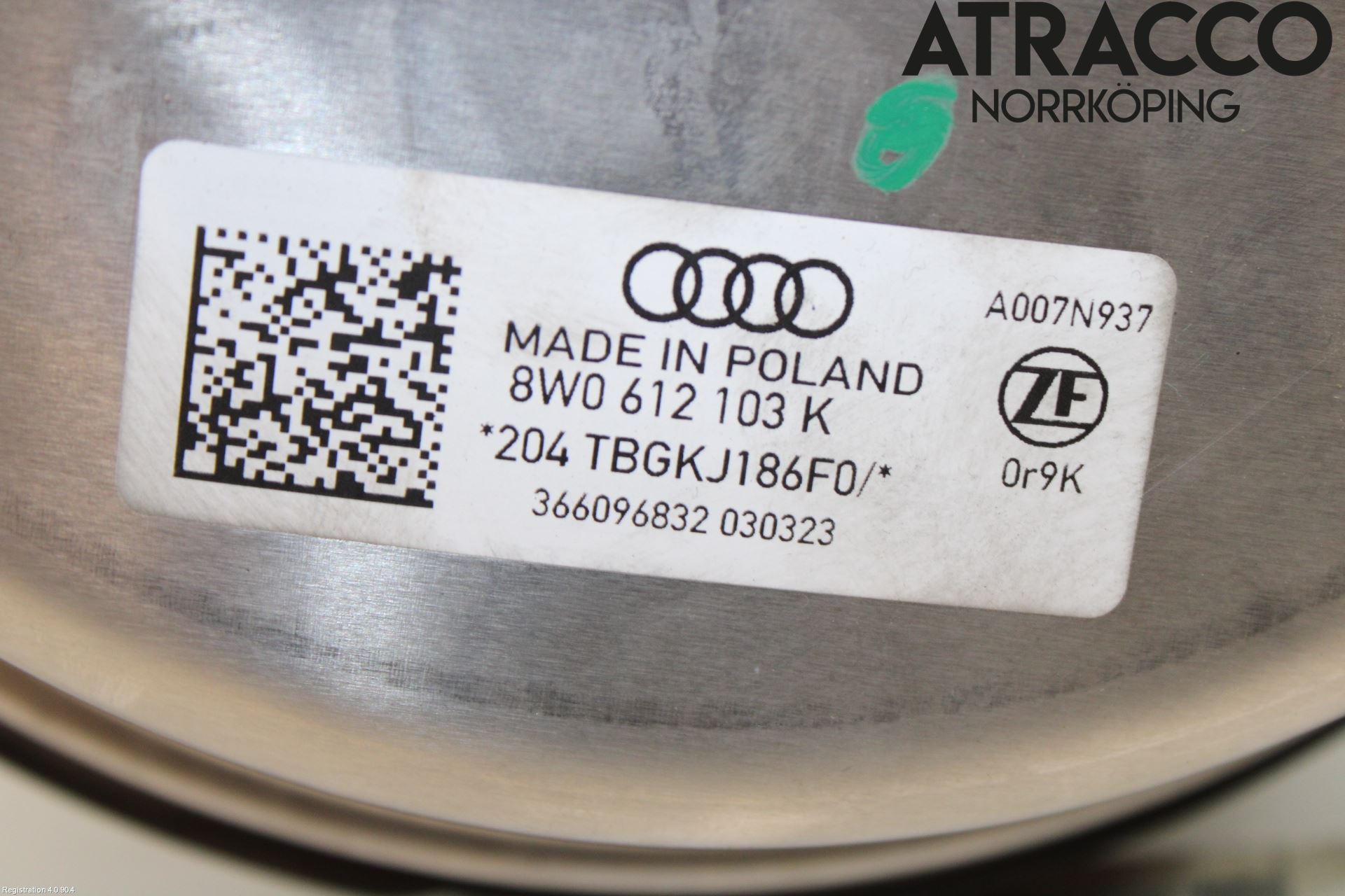 Audi A4/S4 B9 20- Bromsservo