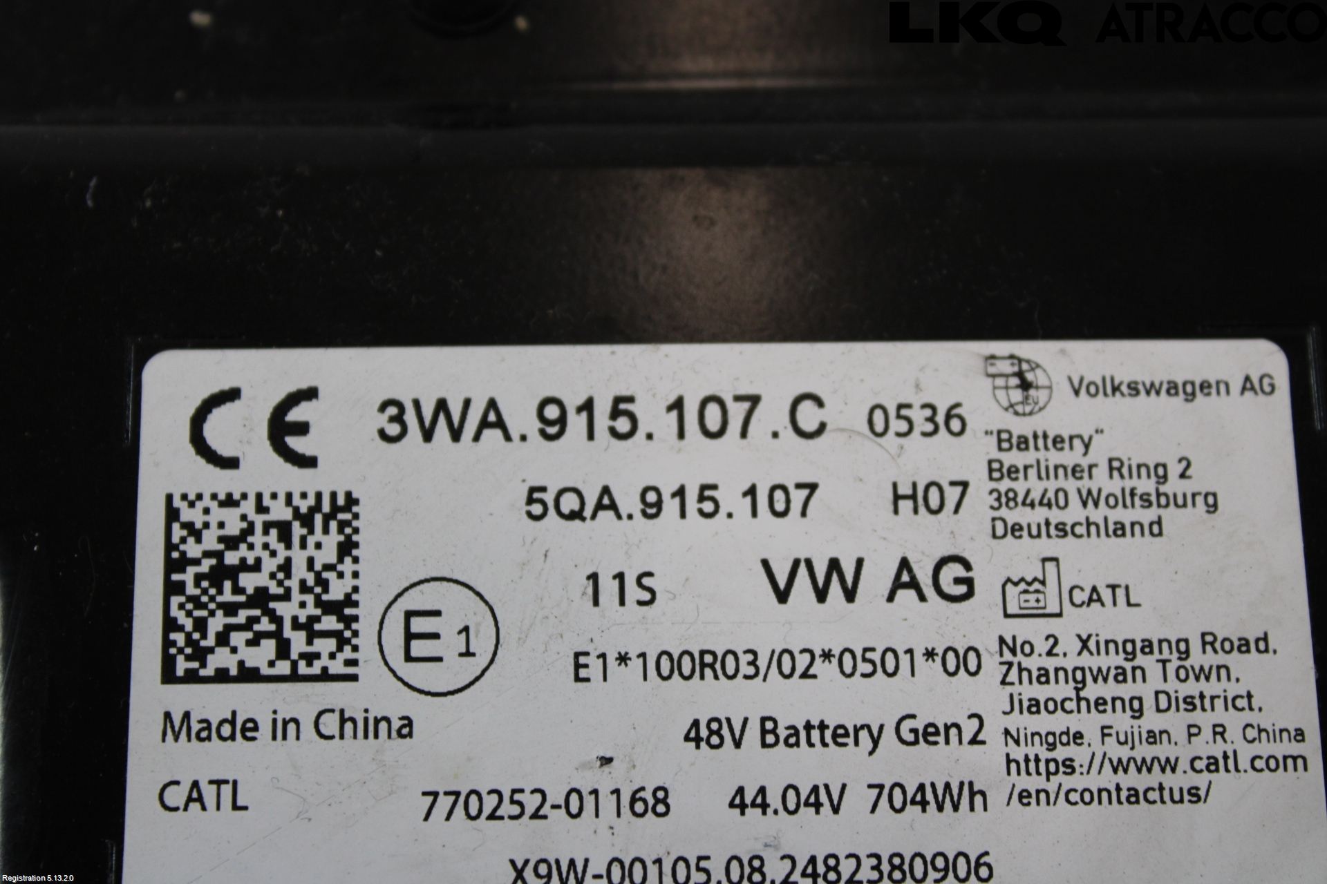 Audi A3/S3 8Y 21- Batteri Högspänning
