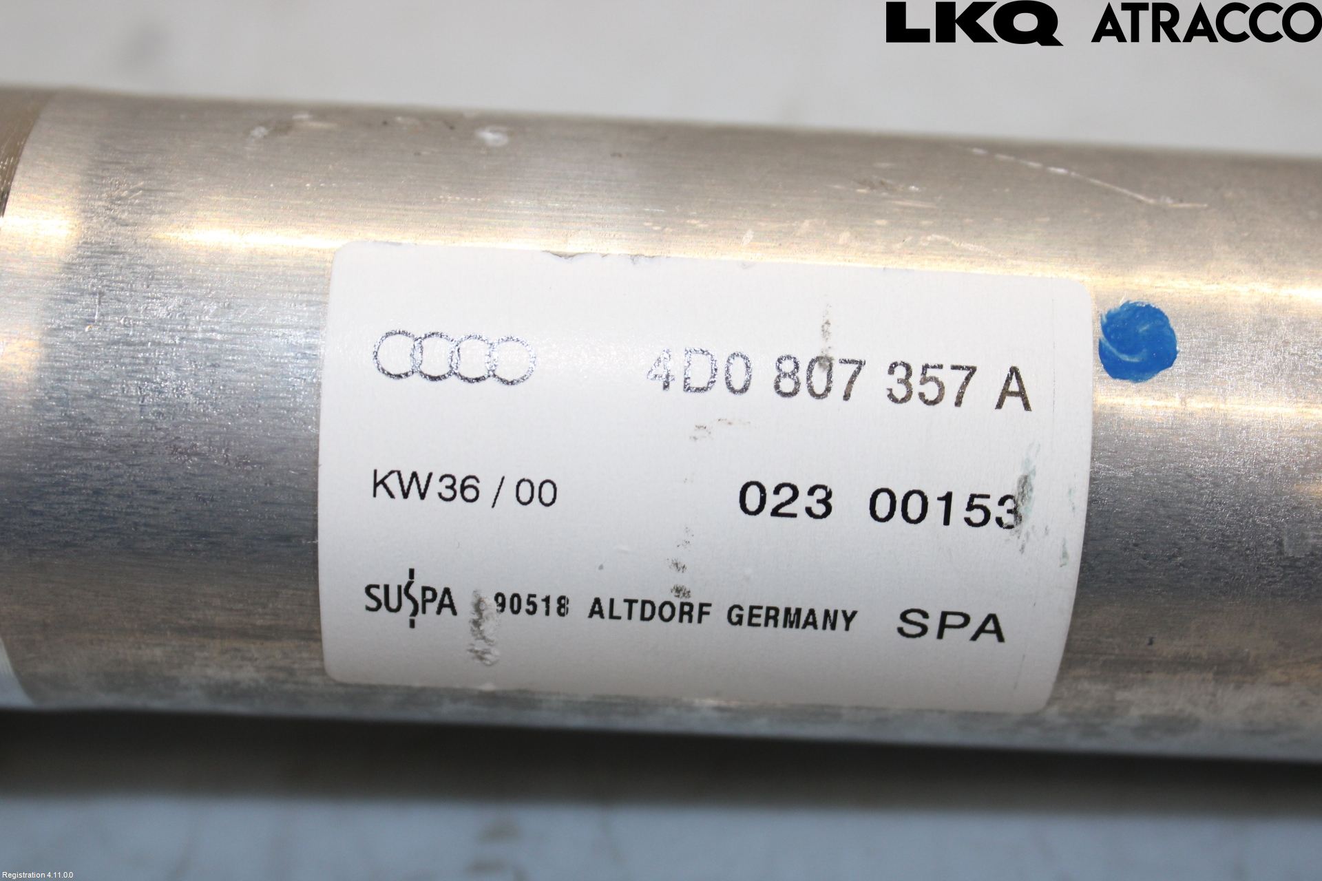 Audi A8/S8 4D 94-02 Stötfångarbärjärn Bak