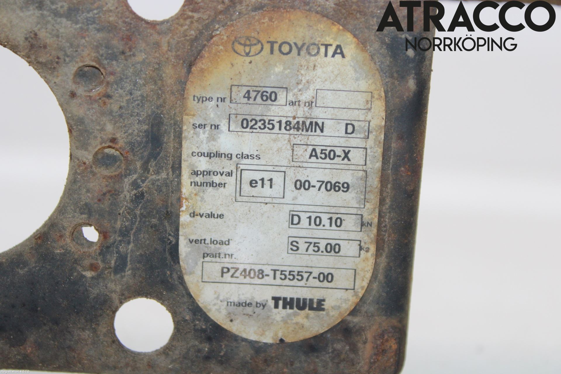 Toyota AVENSIS 09-15 Dragkrok