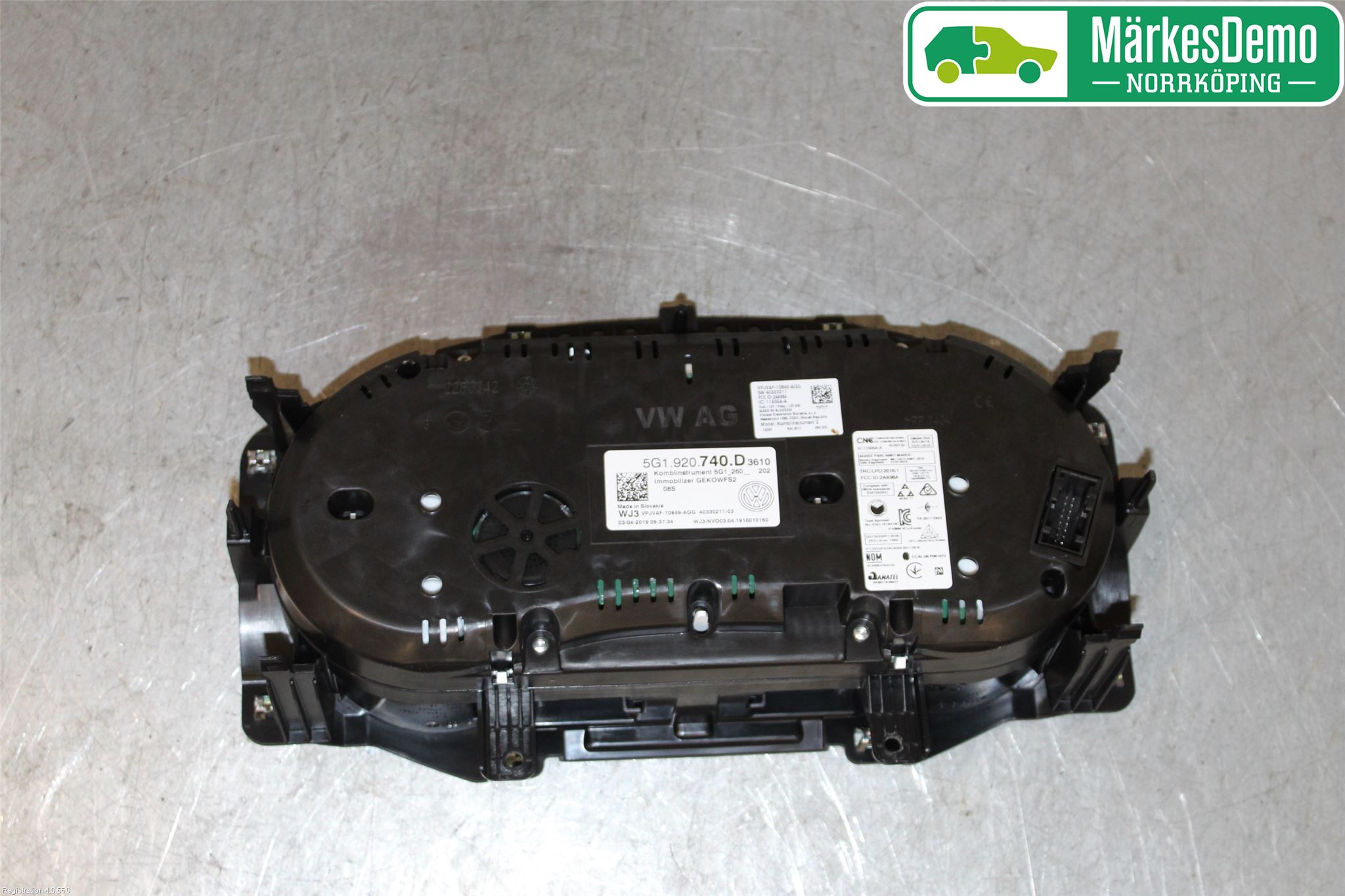 Volkswagen VW GOLF / E-GOLF VII 13-20 Instrument Komb