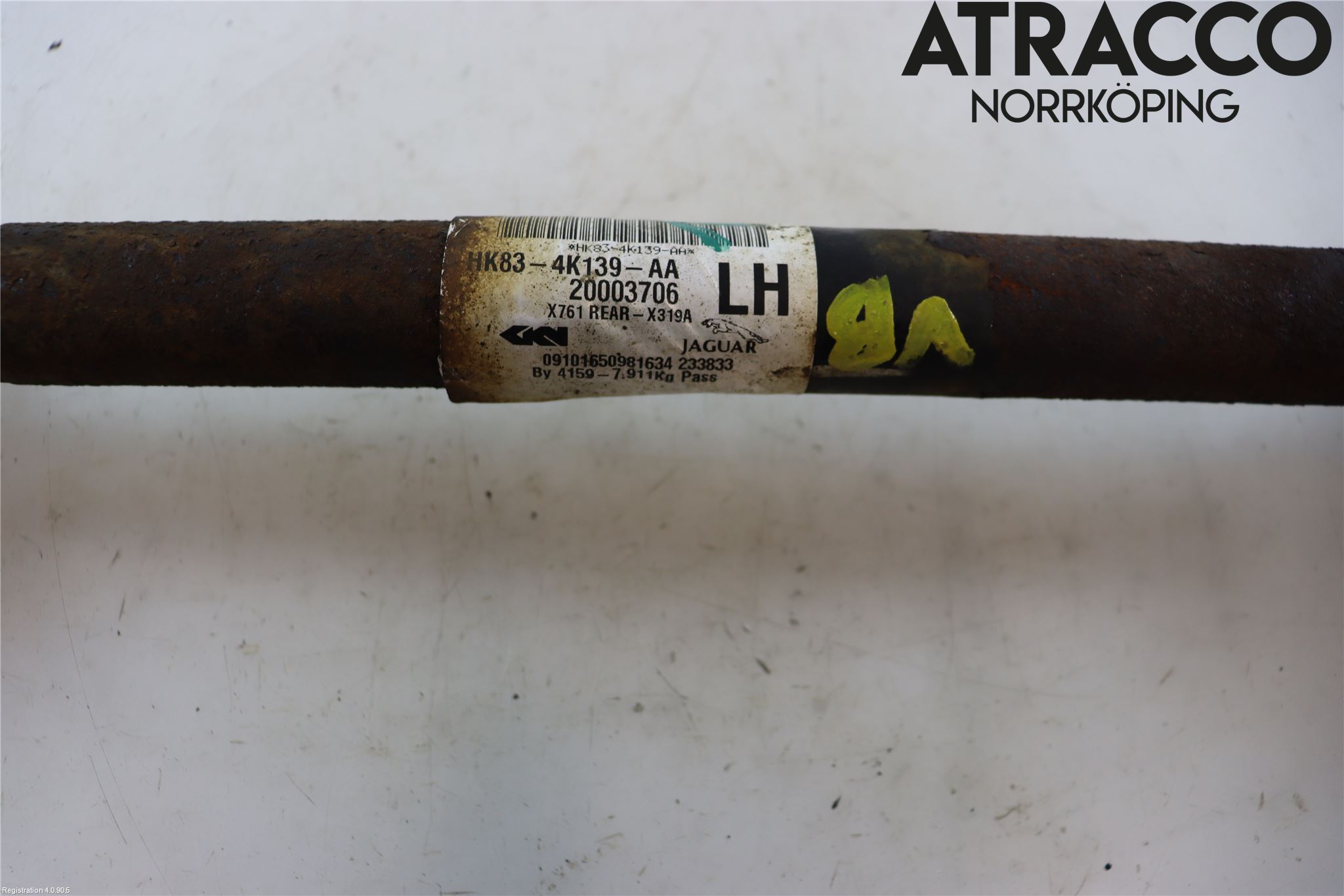 Jaguar F-PACE Drivaxel Bak Vänster