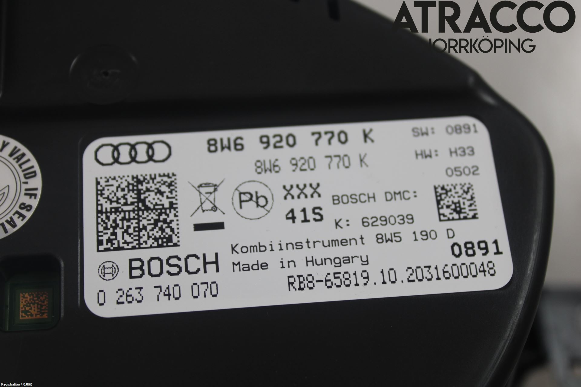 Audi A5 17- Instrument Komb