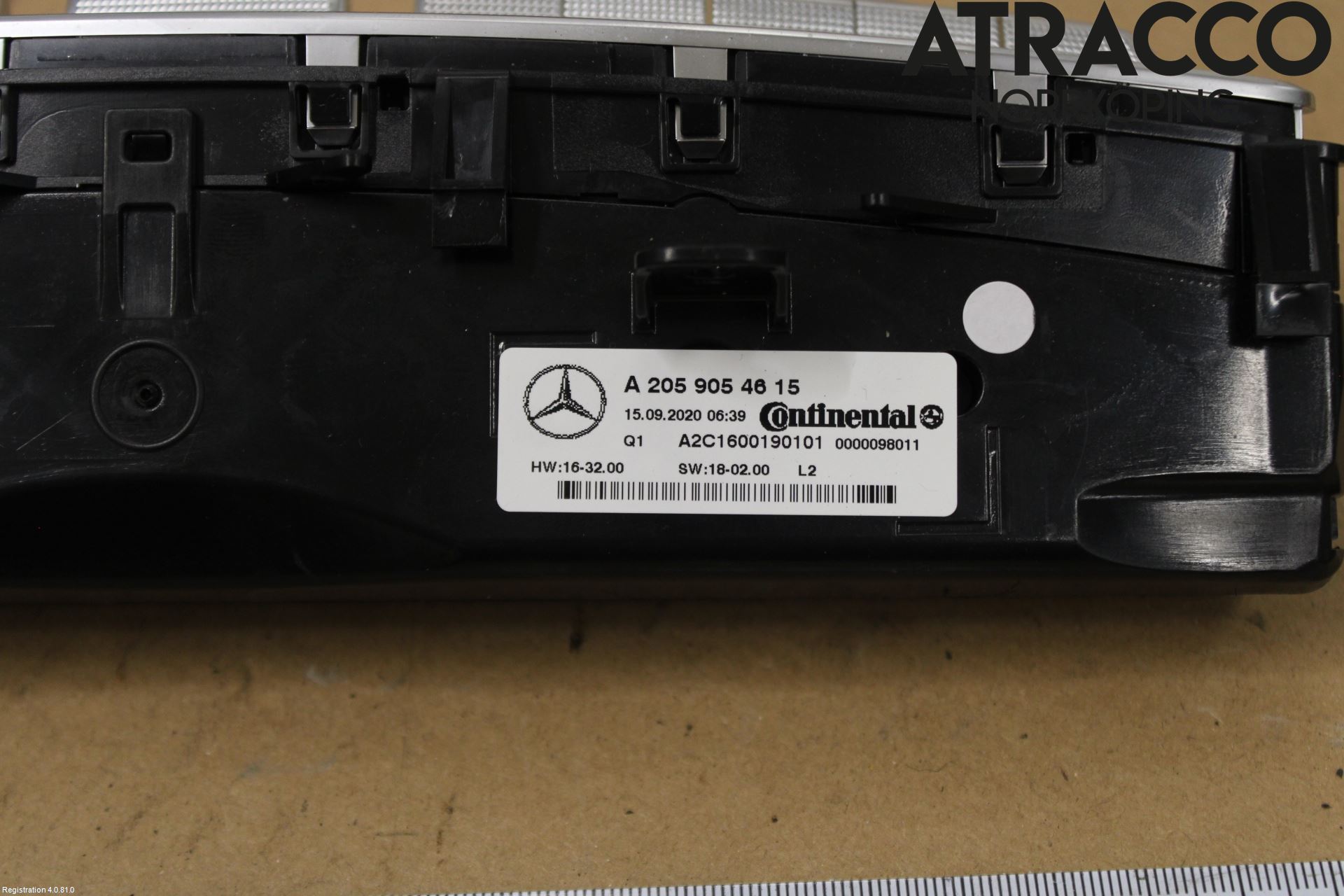 Mercedes-Benz MB C-KLASS (W205) 14-21 Värmereglage