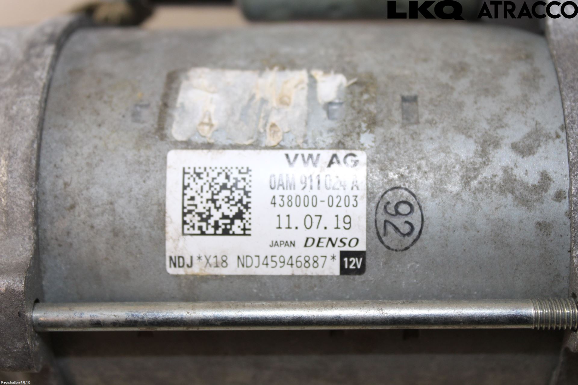 Volkswagen VW GOLF / E-GOLF VII 13-20 Startmotor