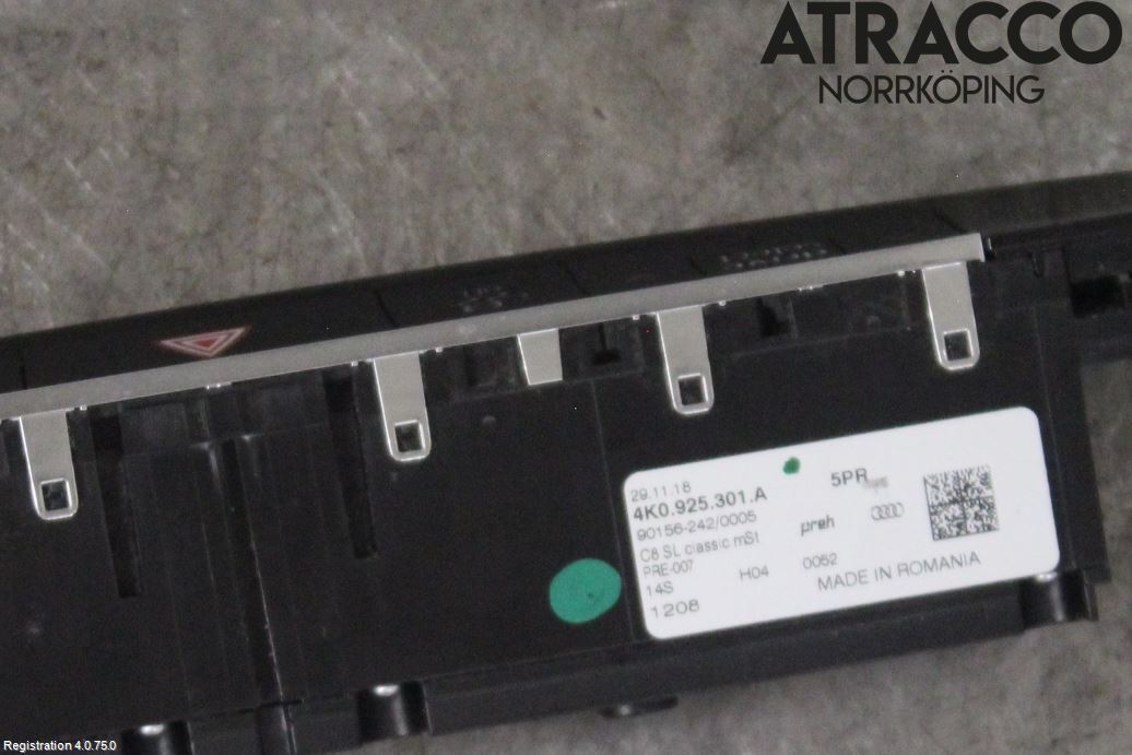 Audi A6 F2/C8 19- Strömställare Varnings