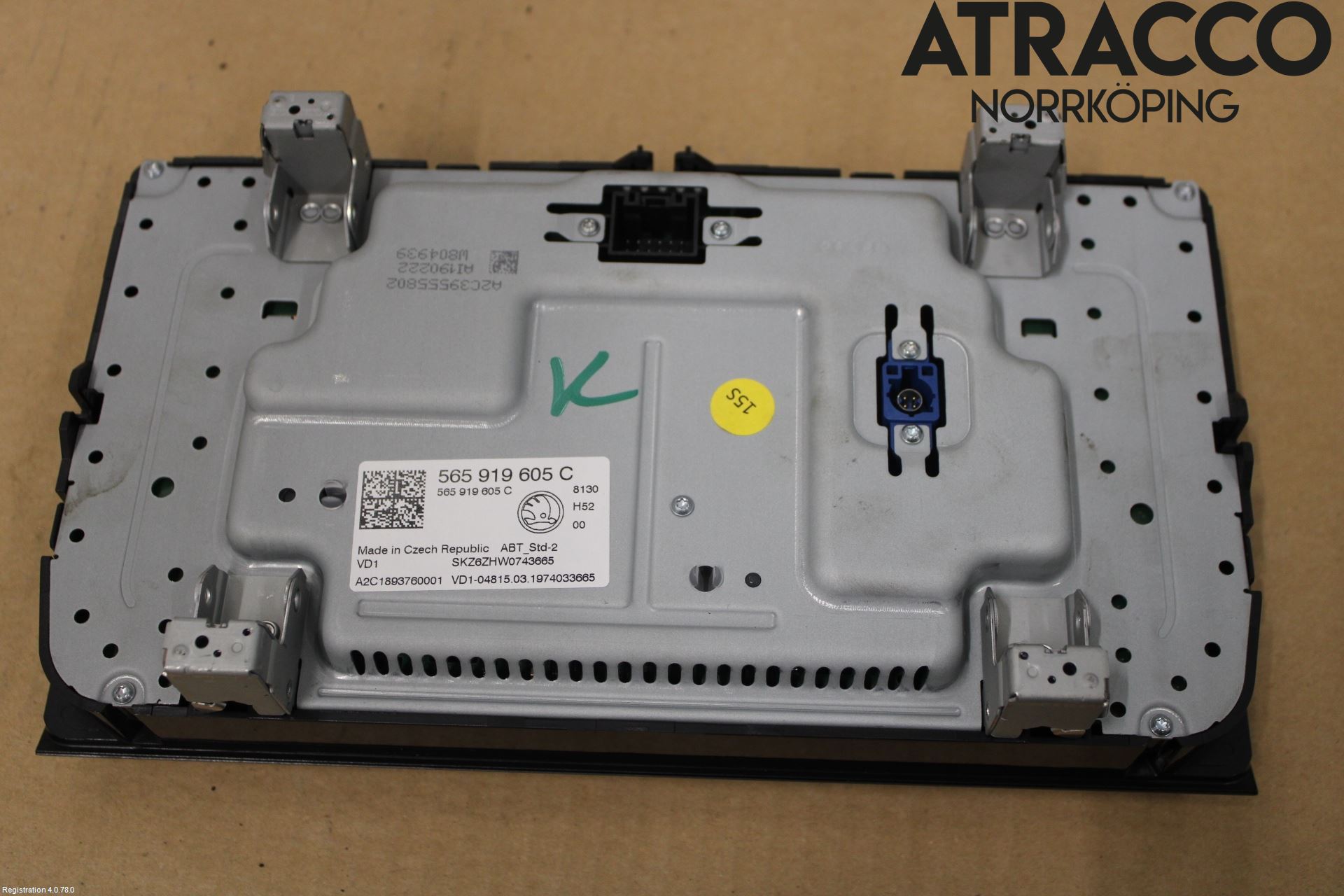 Skoda KODIAQ 17-24 Multifunktionsdisplay