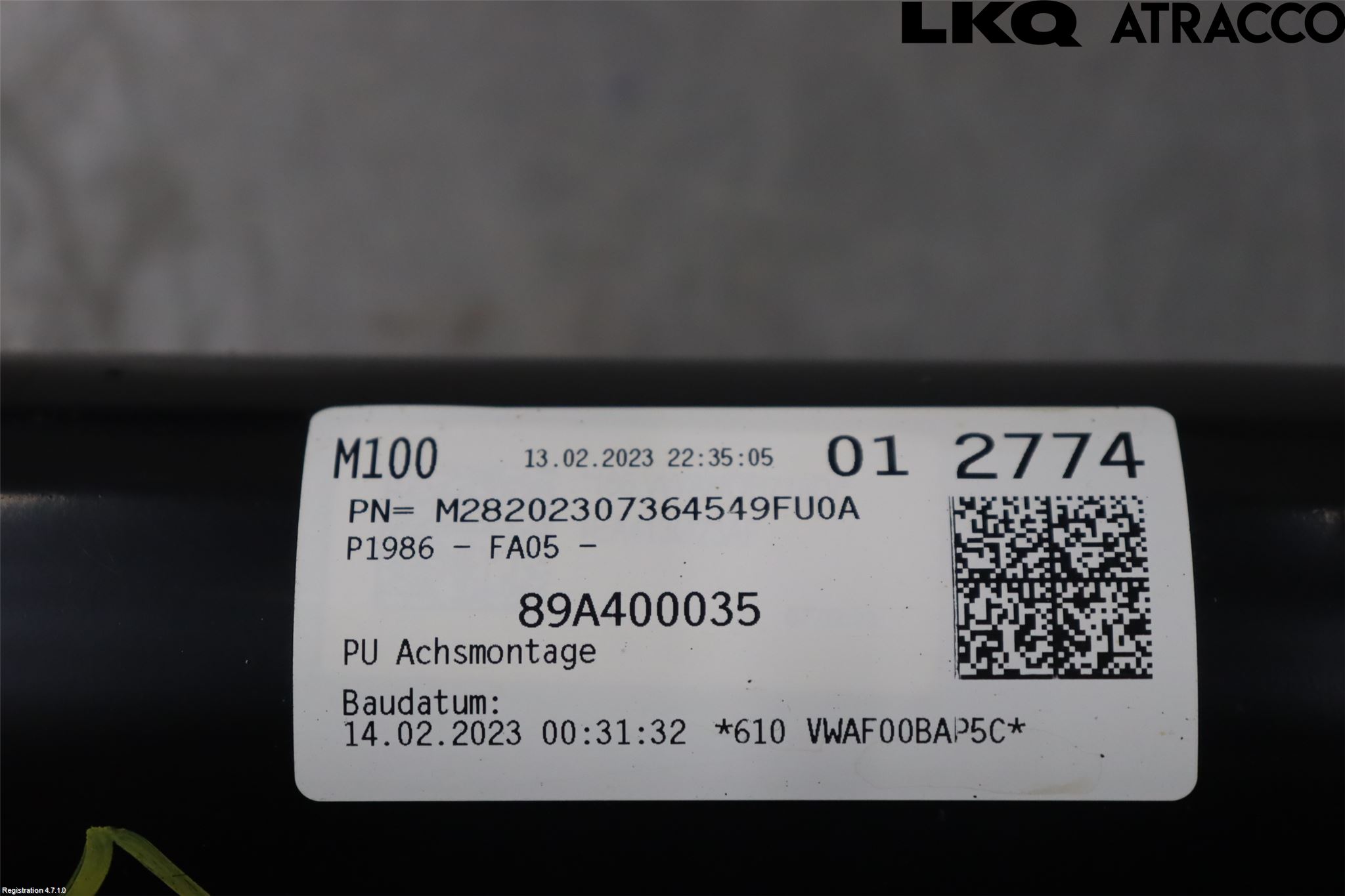 Audi Q4 E-TRON FZ 22- Fjäderben Fram Vänster