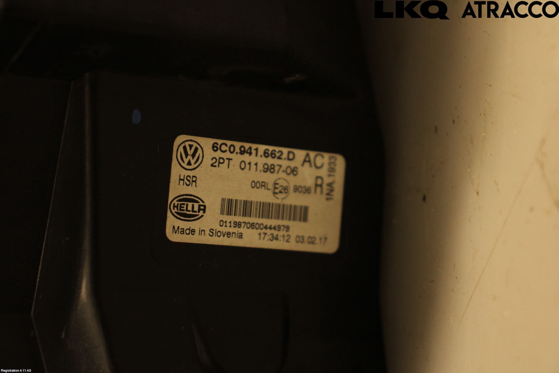 Volkswagen VW POLO 10-17 Dimljus-Varselljus Fram