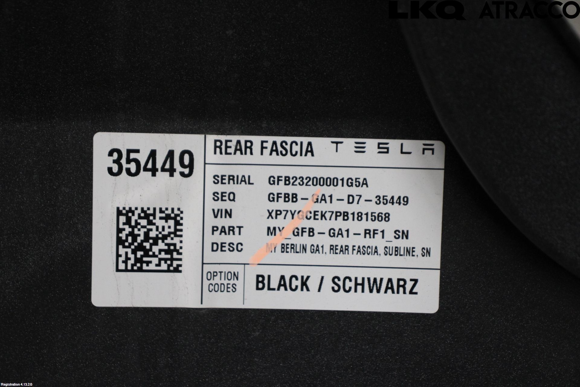 Tesla MODEL Y 21- Stötfångarbeklädnad Bak