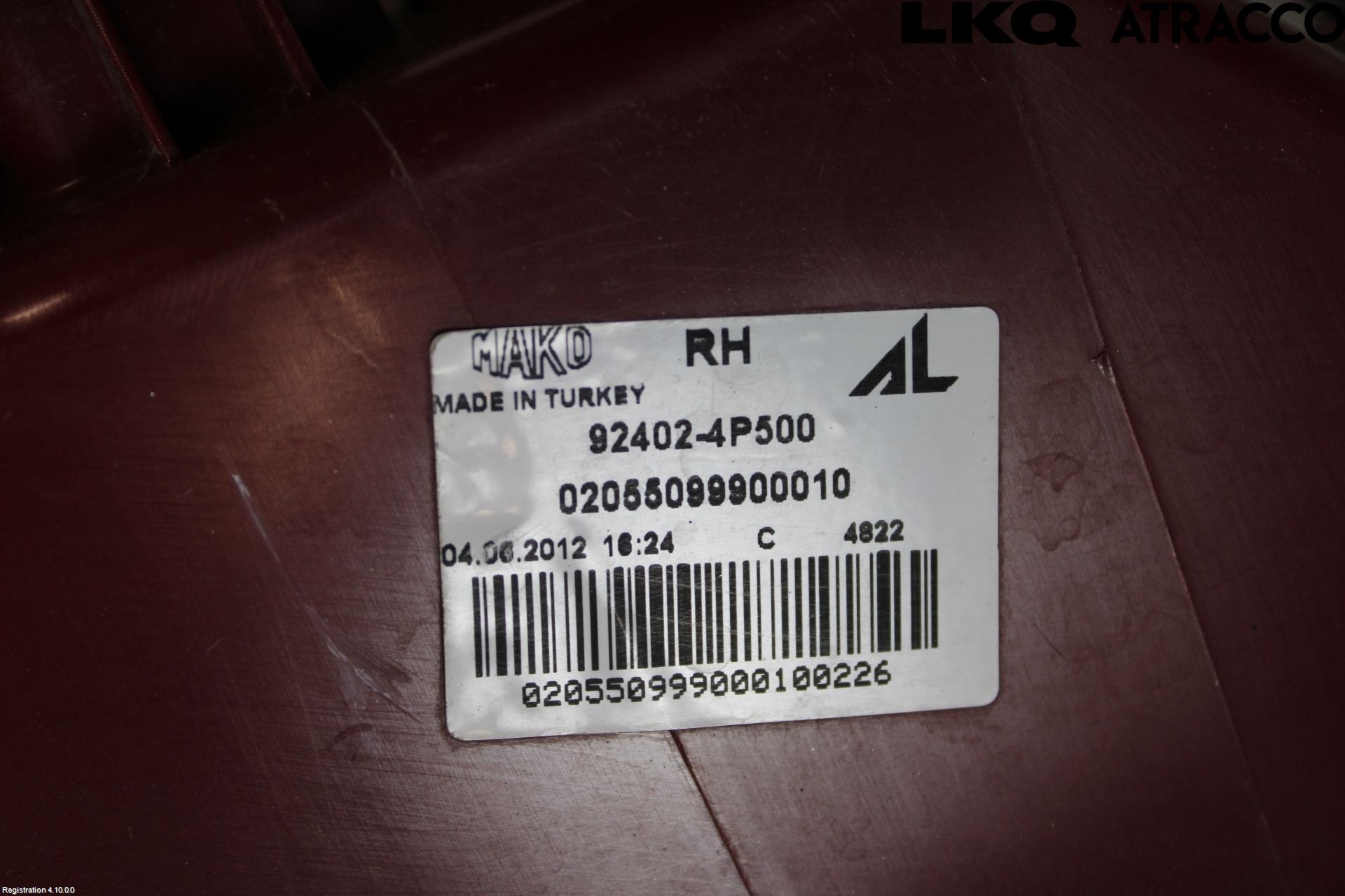 Hyundai i20 PB 09-14 Bakljusglas Höger