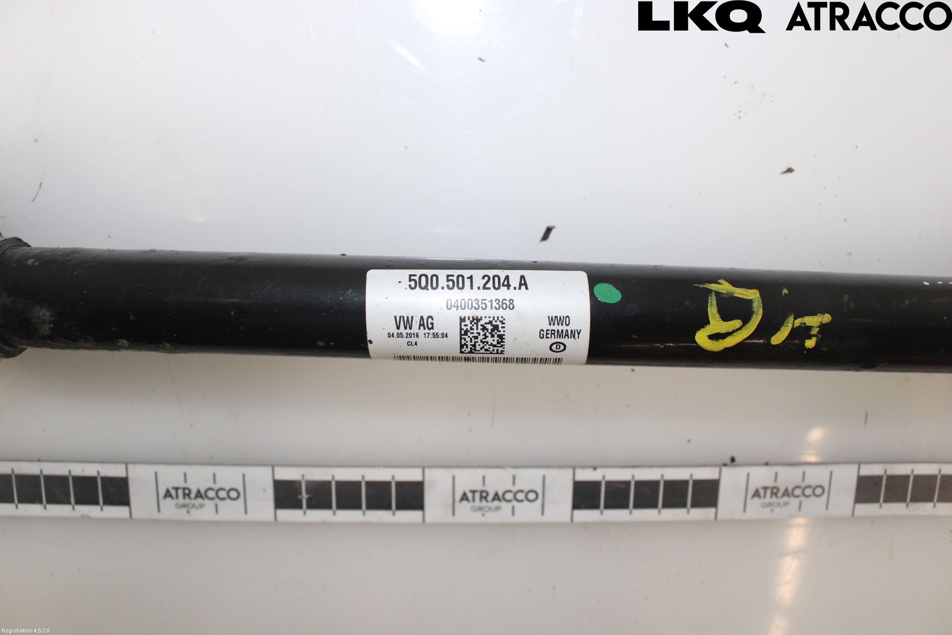 Volkswagen VW GOLF / E-GOLF VII 13-20 Drivaxel Bak Höger