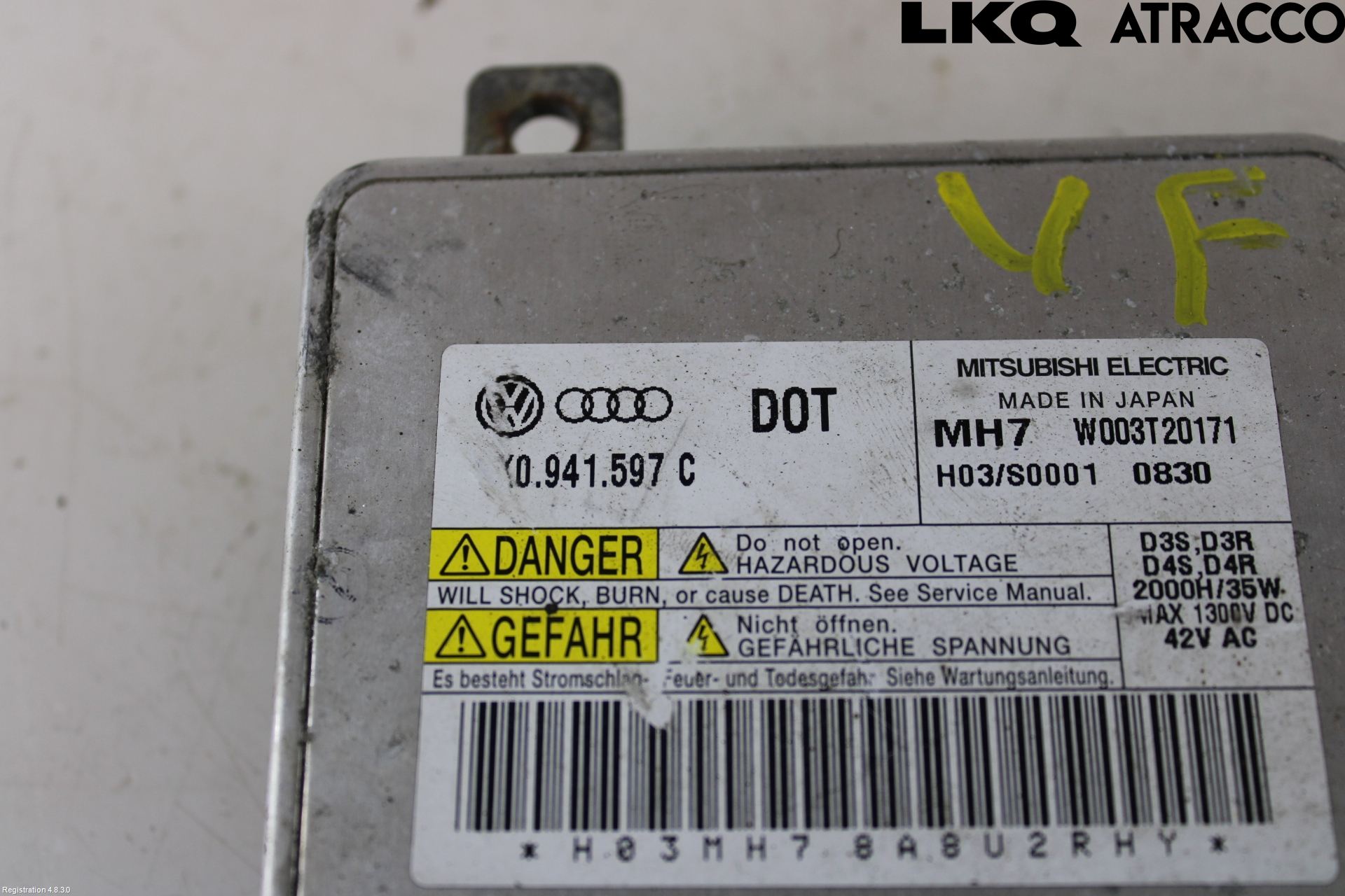 Audi A4 ALLROAD 09-16 Styrenhet Strålkastare