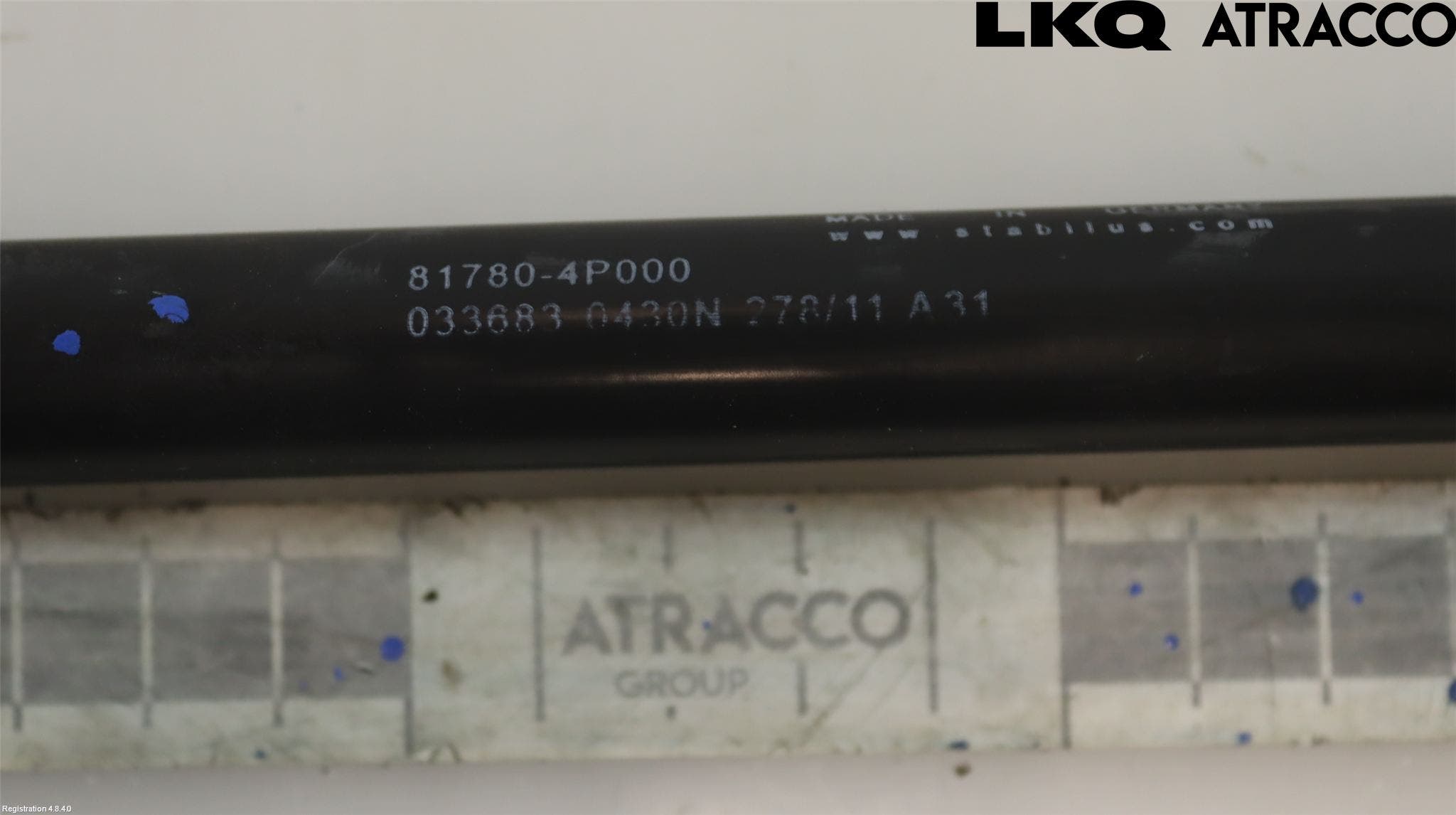 Hyundai i20 PB 09-14 Gasfjäder Baklucka