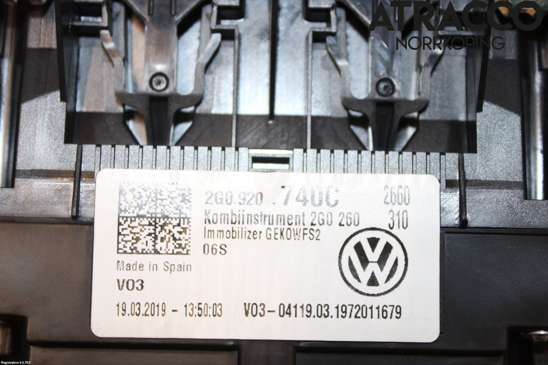 Volkswagen VW POLO VI 18->> Instrument Komb
