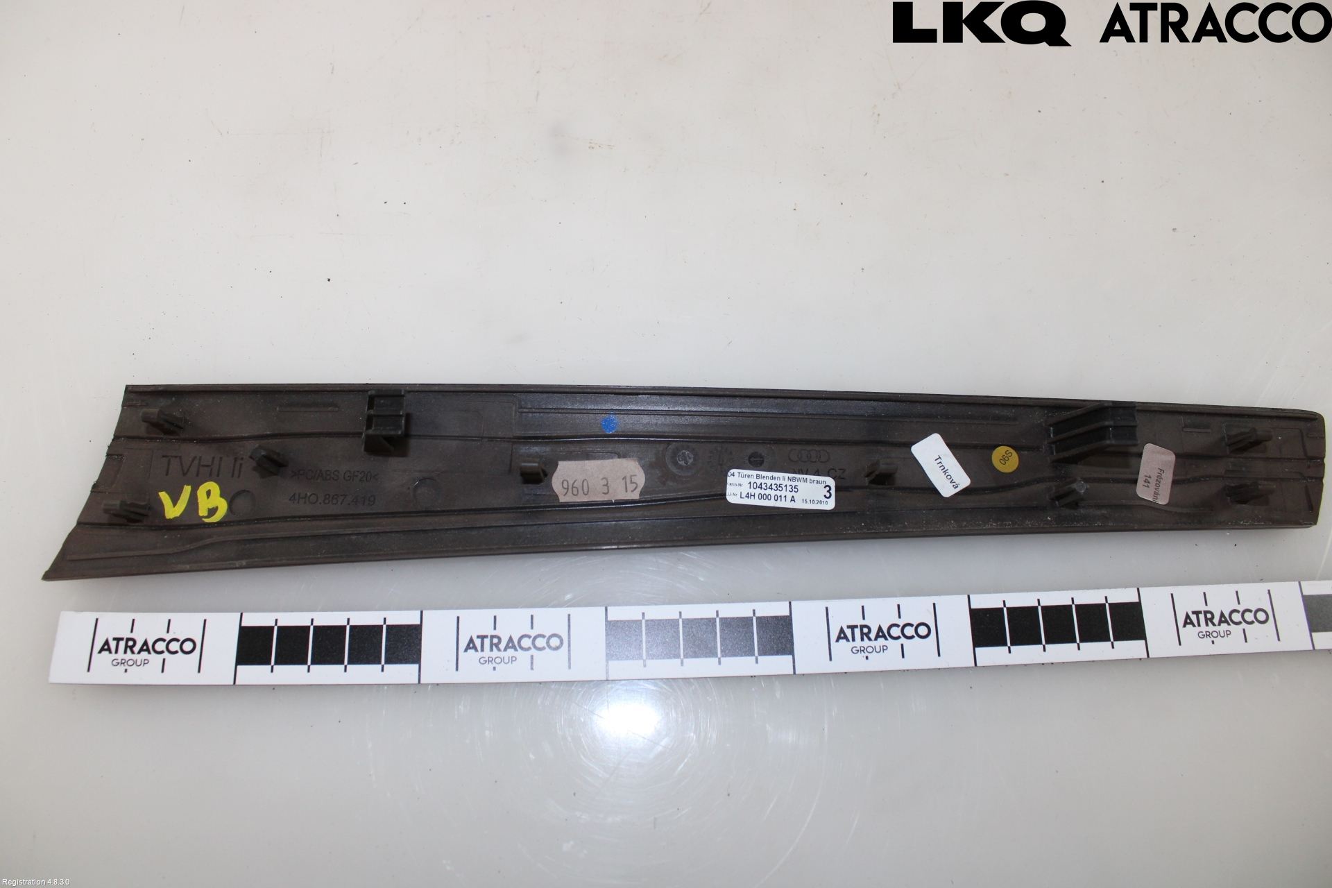 Audi A8/S8 4H 10-17 Dörrklädsel Inlägg-List Vä