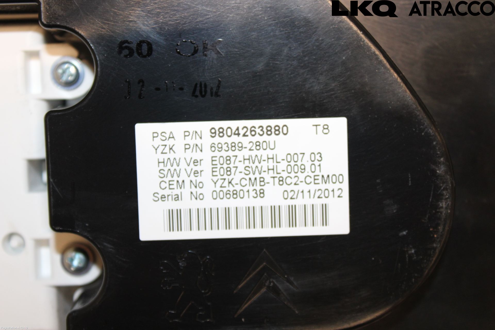 Peugeot 3008 09-16 Instrument Komb