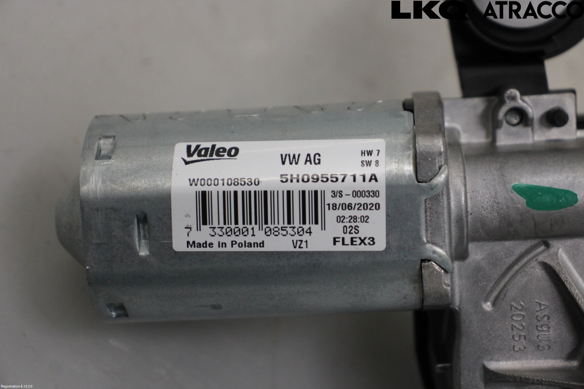 Volkswagen VW GOLF / E-GOLF VIII 20- Torkarmotor Baklucka