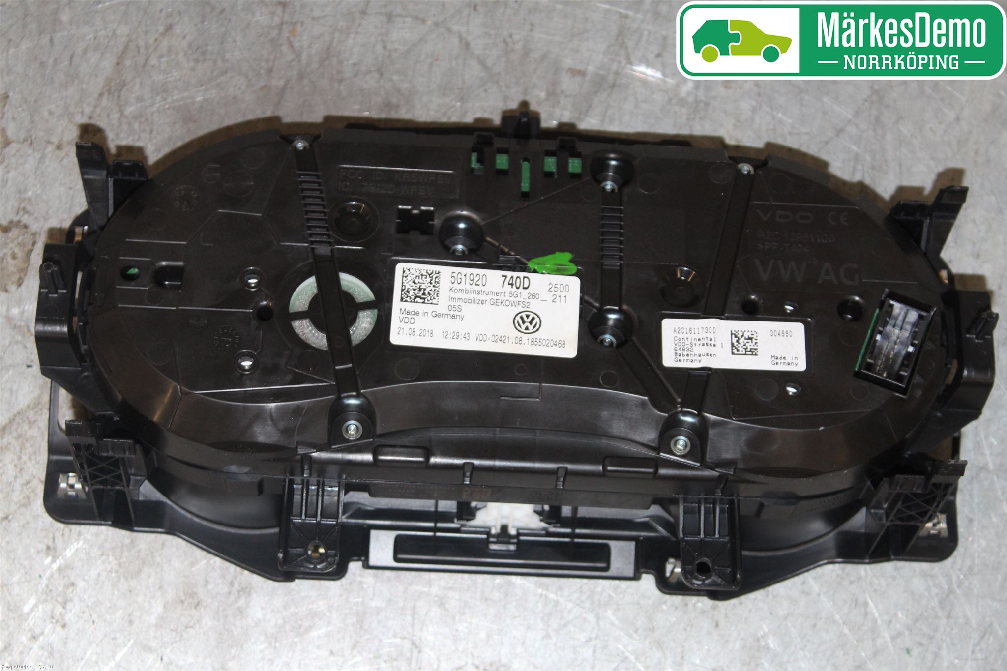 Volkswagen VW GOLF / E-GOLF VII 13-20 Instrument Komb