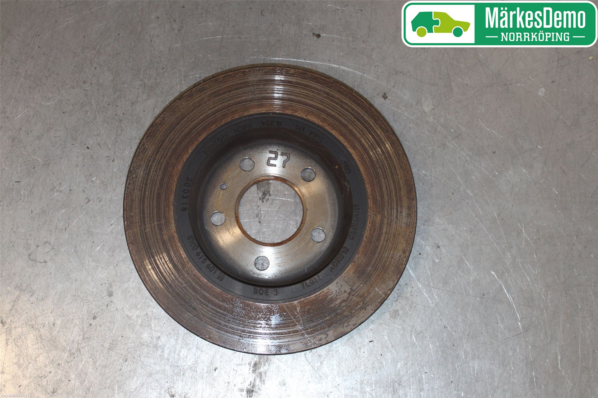 Audi A4/S4 B9 16-19 Bromsskiva Bak