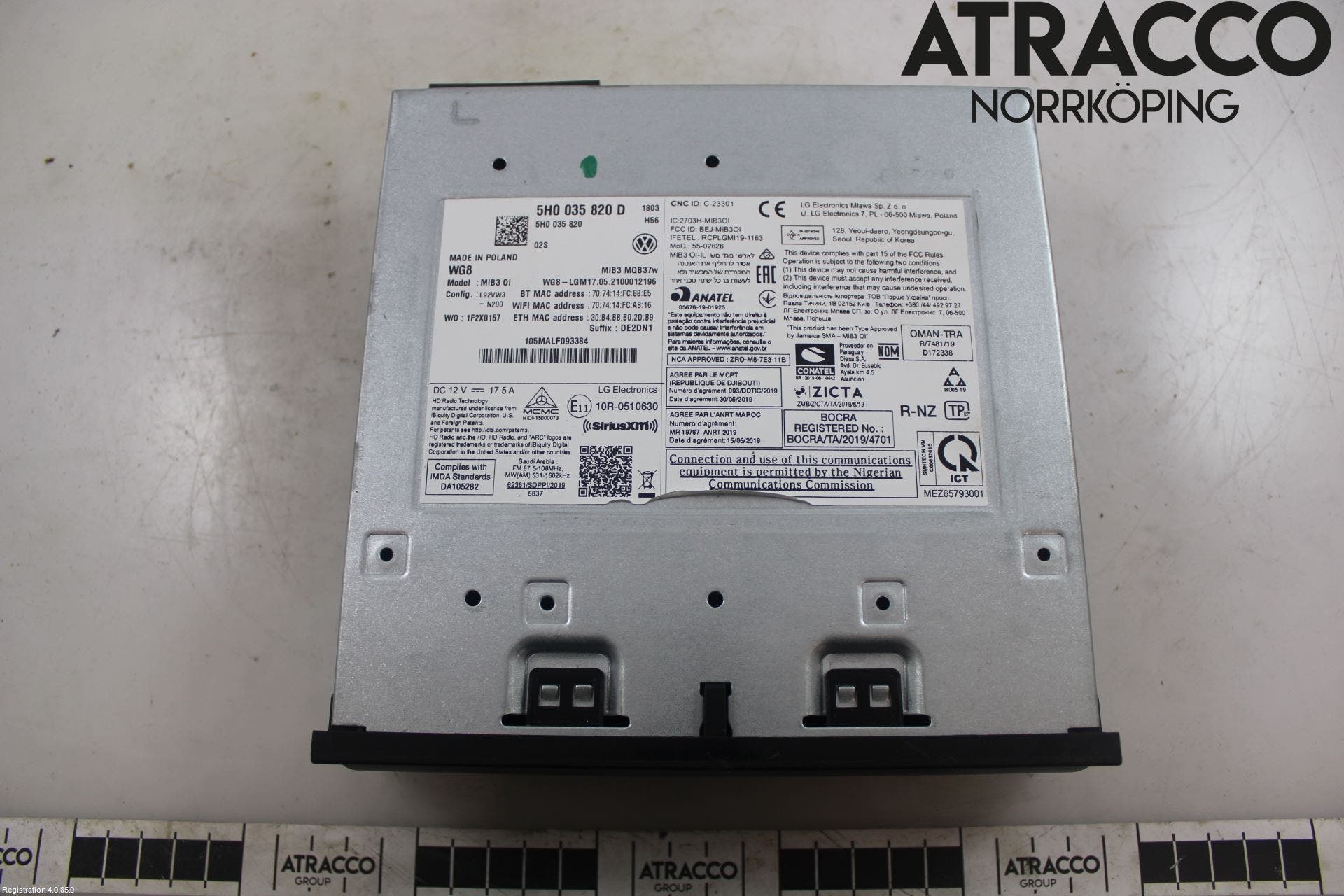 Volkswagen VW GOLF / E-GOLF VIII 20- Cd Radio - Multimediapanel