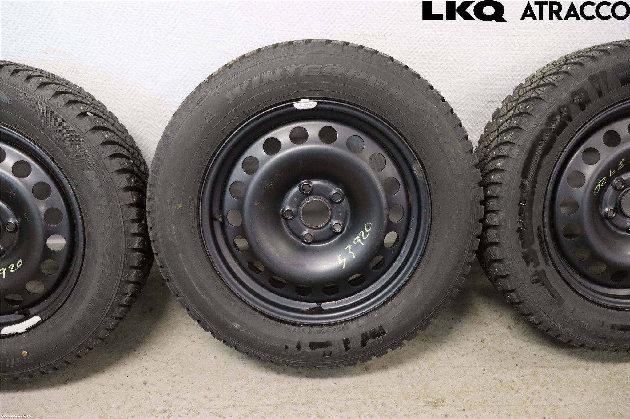 Volkswagen VW TIGUAN 16-24 Vinterdäck Plåtfälg 4St