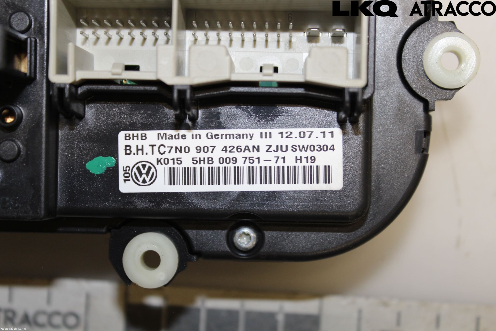 Volkswagen VW TOURAN 10-15 Värmereglage