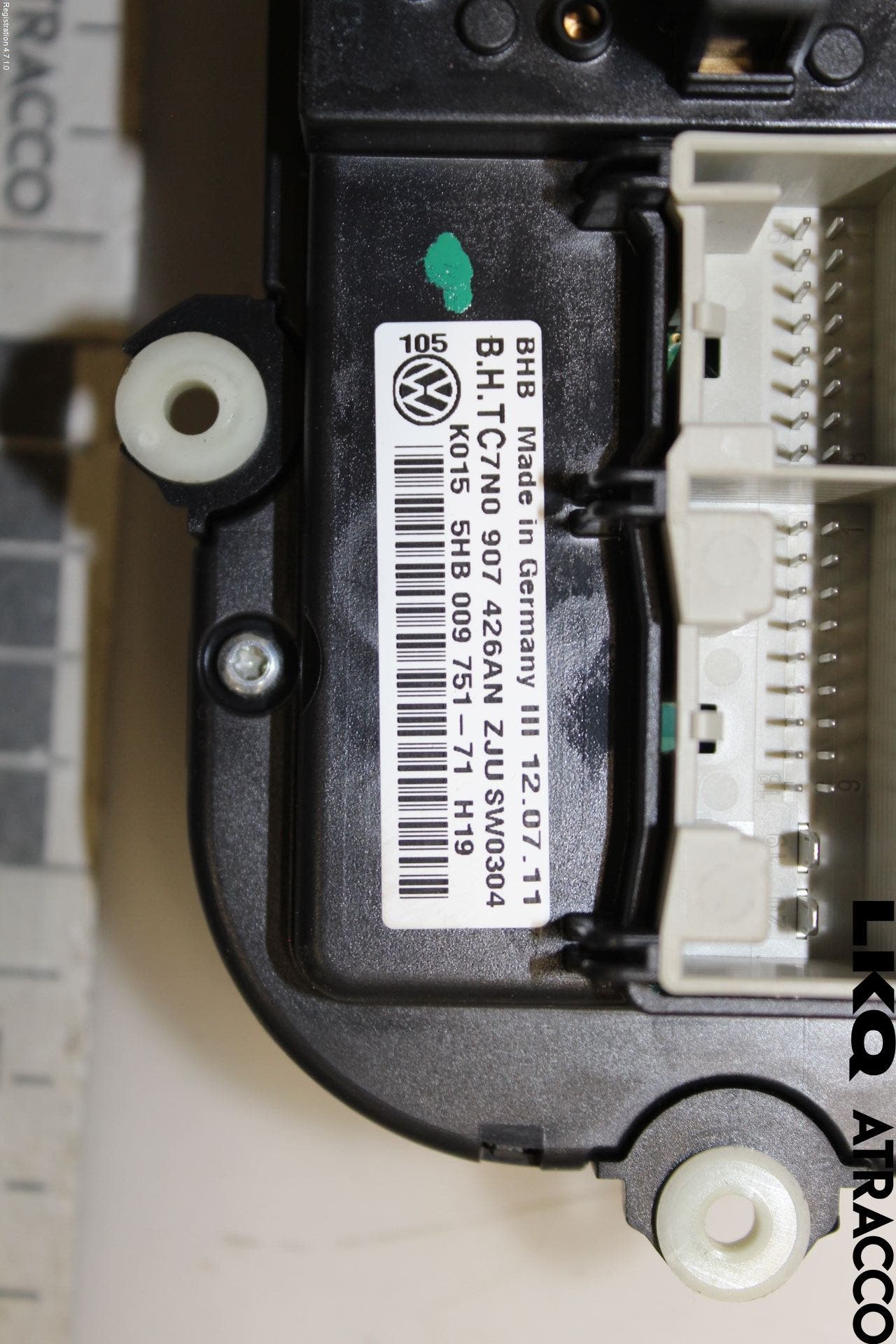 Volkswagen VW TOURAN 10-15 Värmereglage