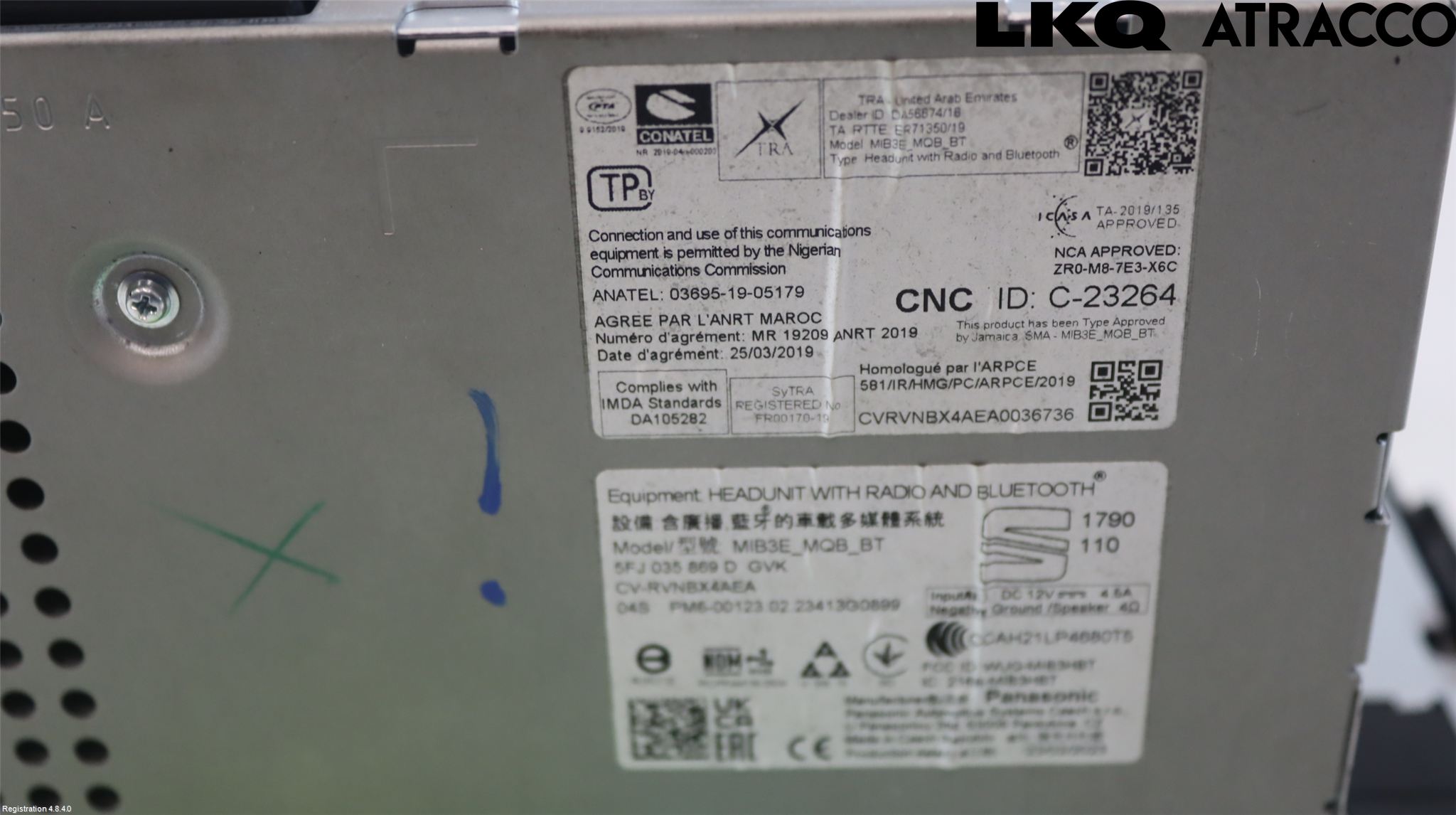 Seat ARONA Cd Radio - Multimediapanel