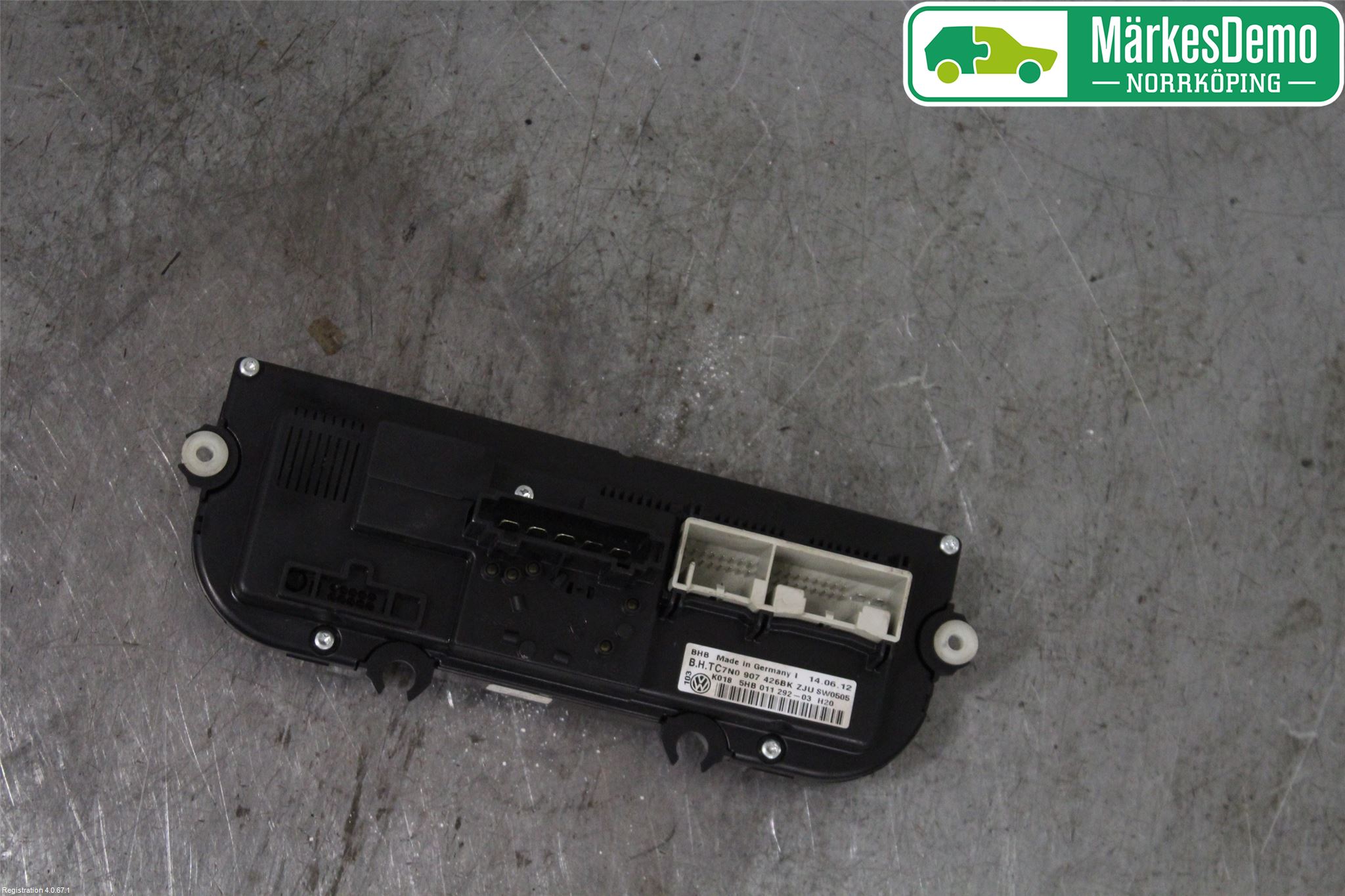 Volkswagen VW CADDY 11-15 Värmereglage